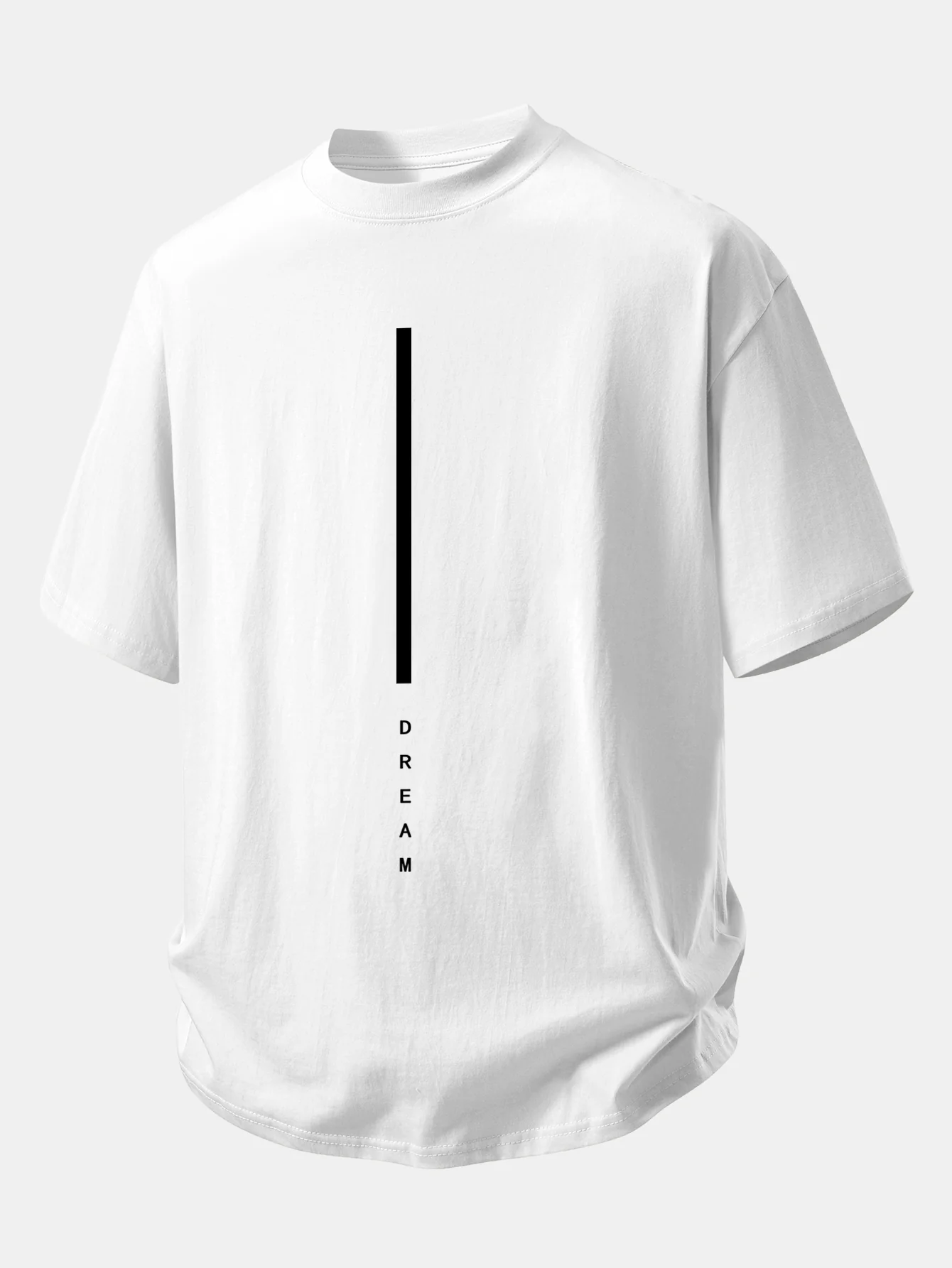 Relax Fit Dream Stripe Print Cotton T-Shirt - Image 2