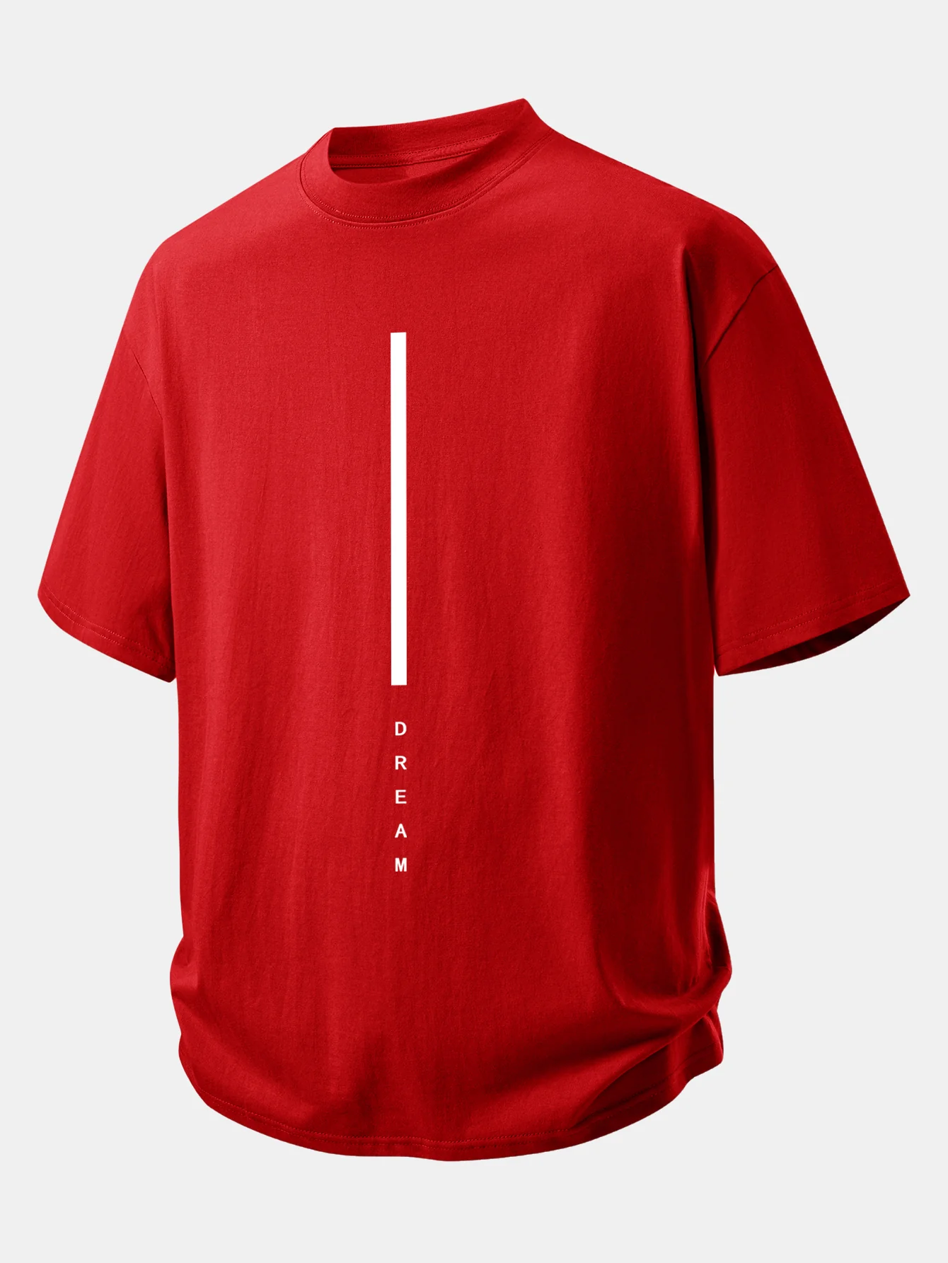 Relax Fit Dream Stripe Print Cotton T-Shirt - Image 4