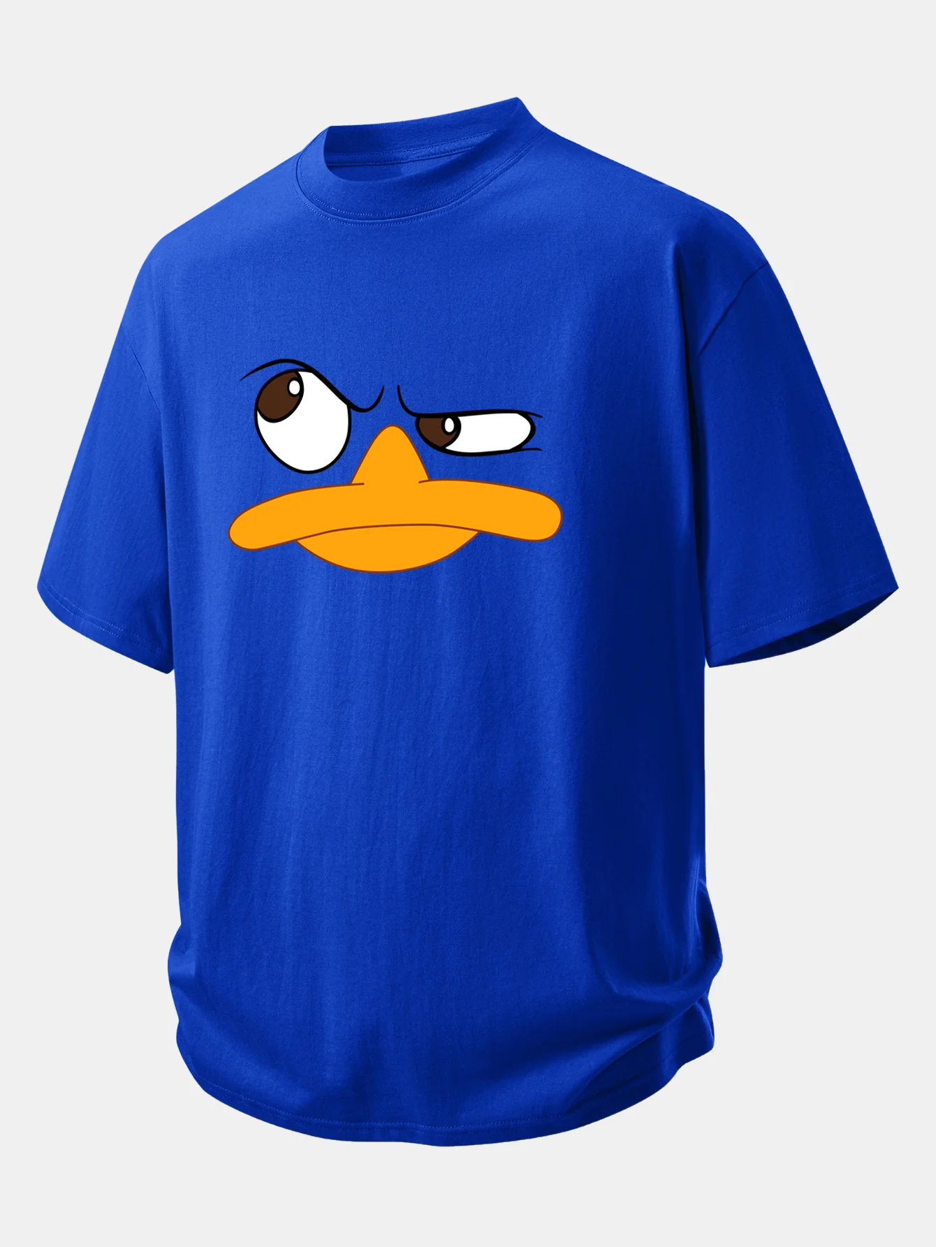 Relax Fit Emoji Duck Print Cotton T-Shirt - Image 7
