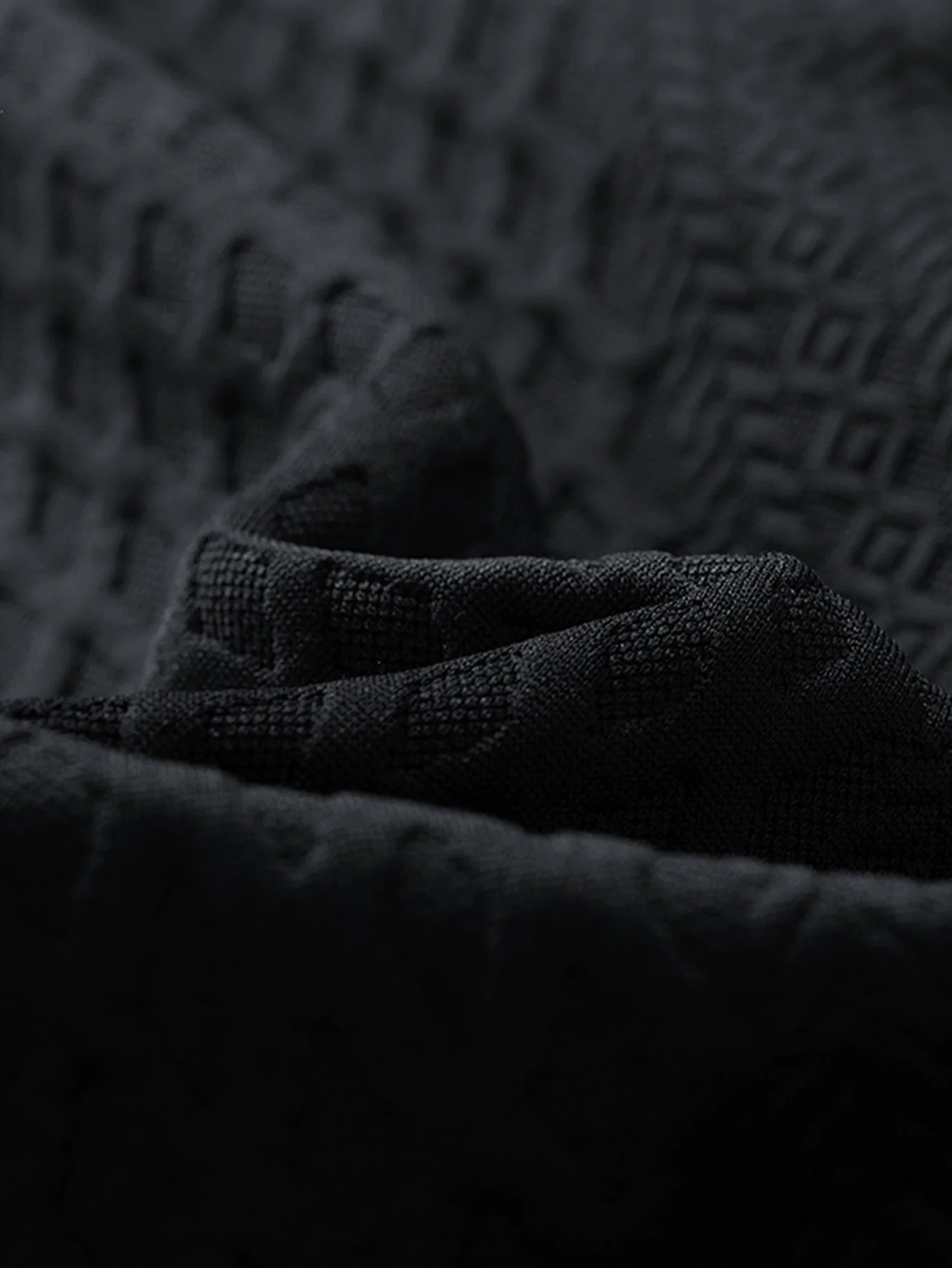 Locker sitzendes geometrisches Jacquard-Sweatshirt mit Rundhalsausschnitt - Image 6