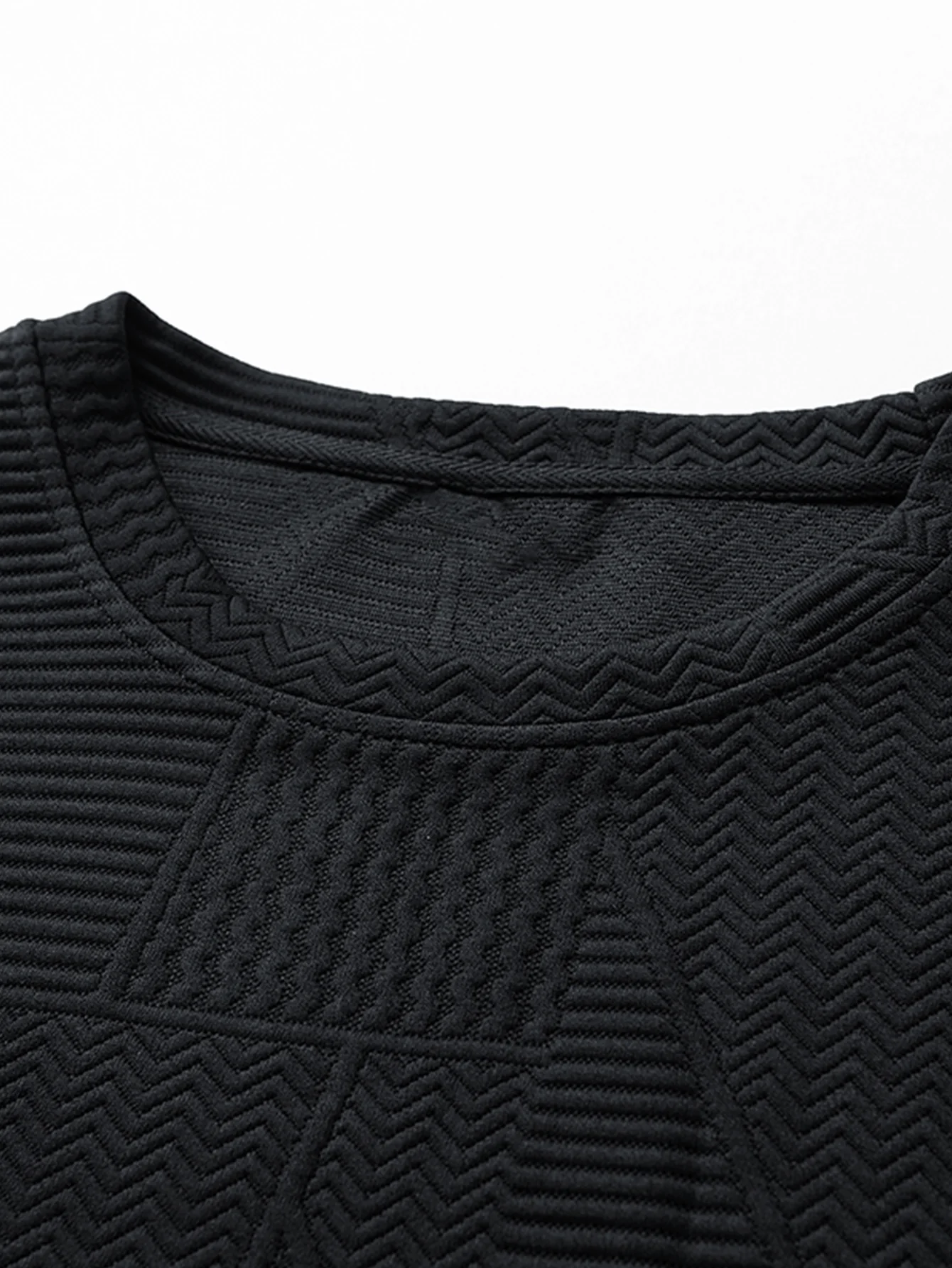 Relaxed Fit Geometrisches Jacquard Sweatshirt - Image 5
