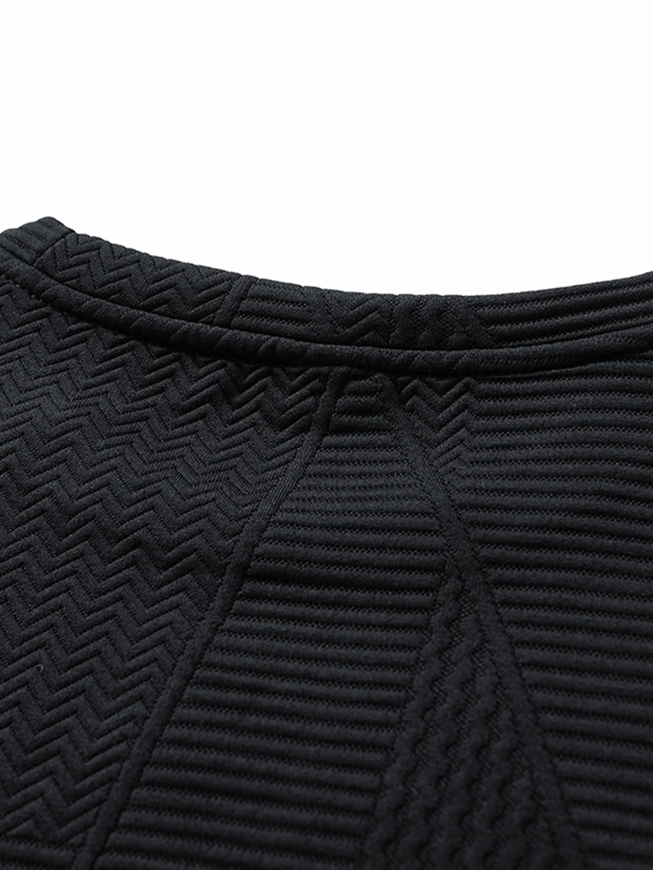 Relaxed Fit Geometrisches Jacquard Sweatshirt - Image 8