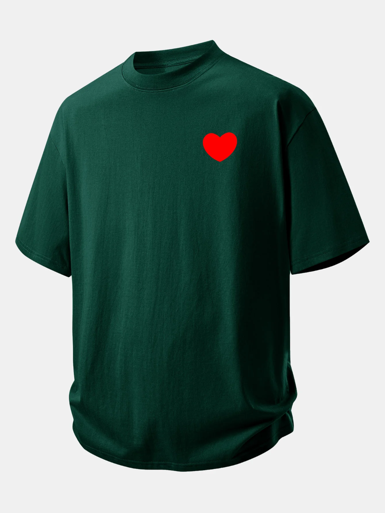Relax Fit Heart Print Cotton T-Shirt - Image 6
