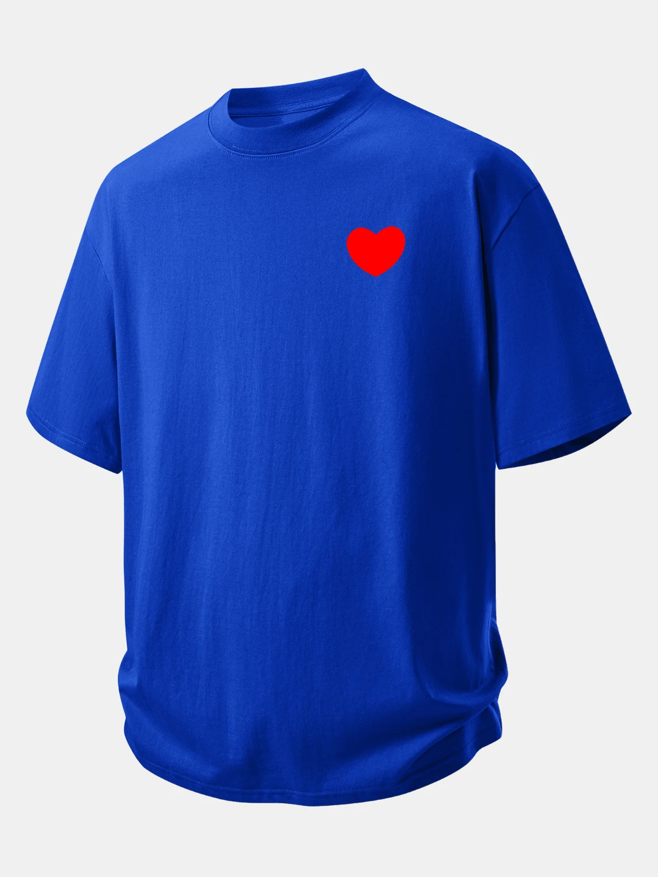 Relax Fit Heart Print Cotton T-Shirt - Image 7