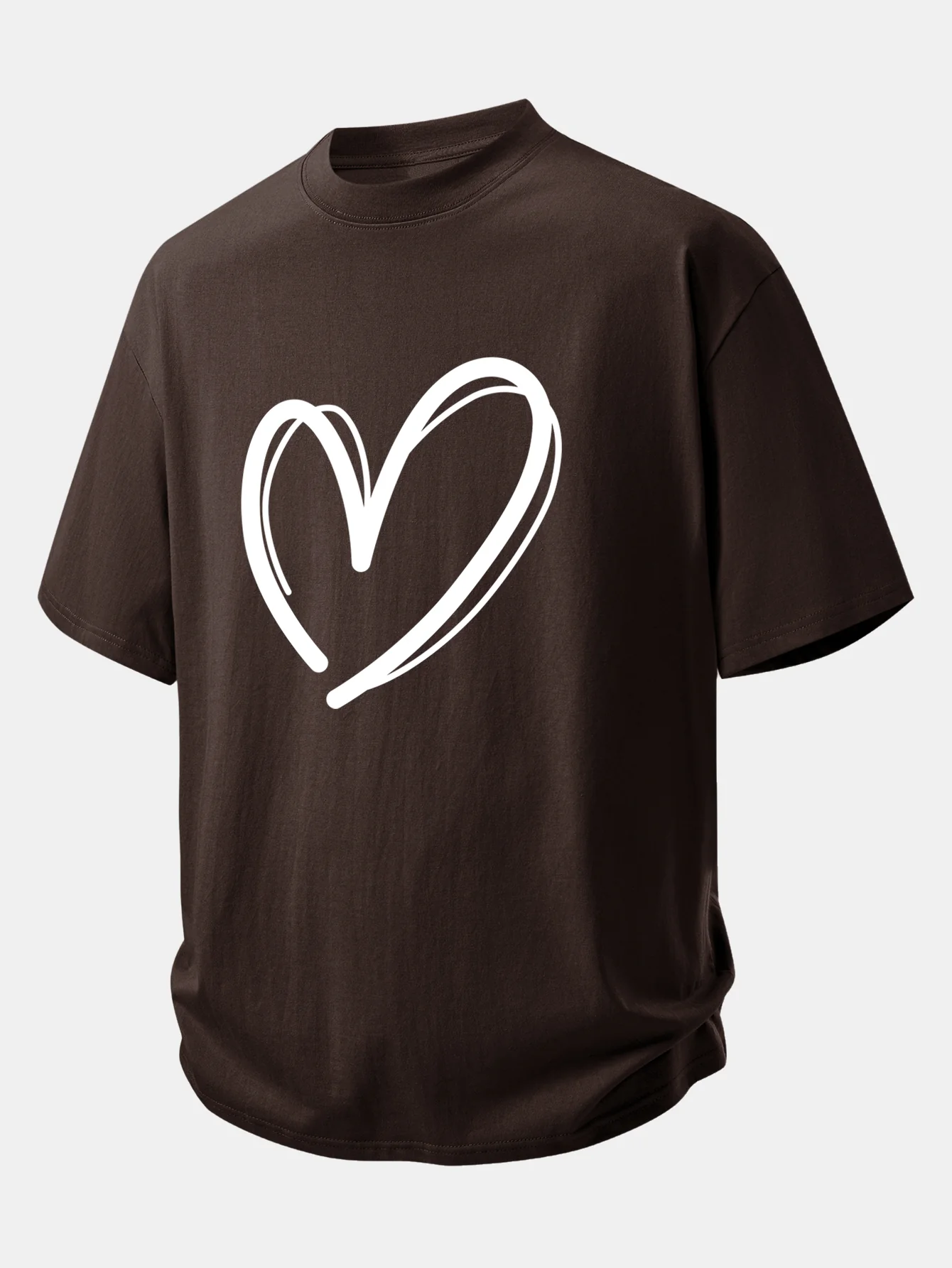 Relax Fit Heart Print Cotton T-Shirt - Image 6