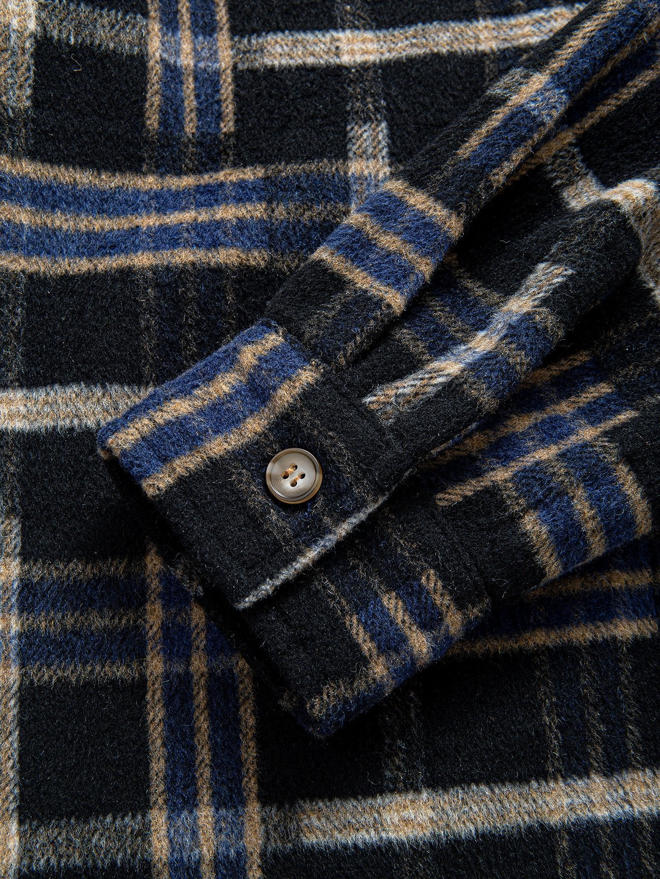 Relaxed Fit Schweres Flanell Karo Kapuzenhemd - Image 11