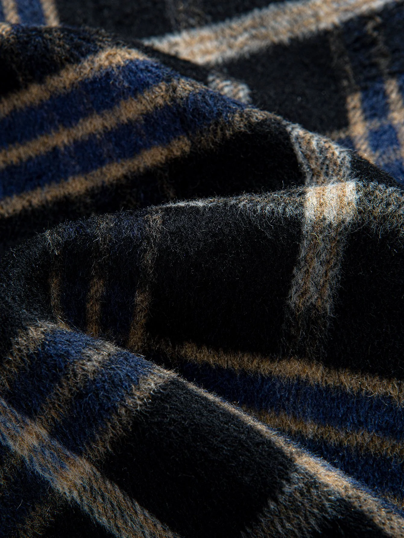 Relaxed Fit Schweres Flanell Karo Kapuzenhemd - Image 12