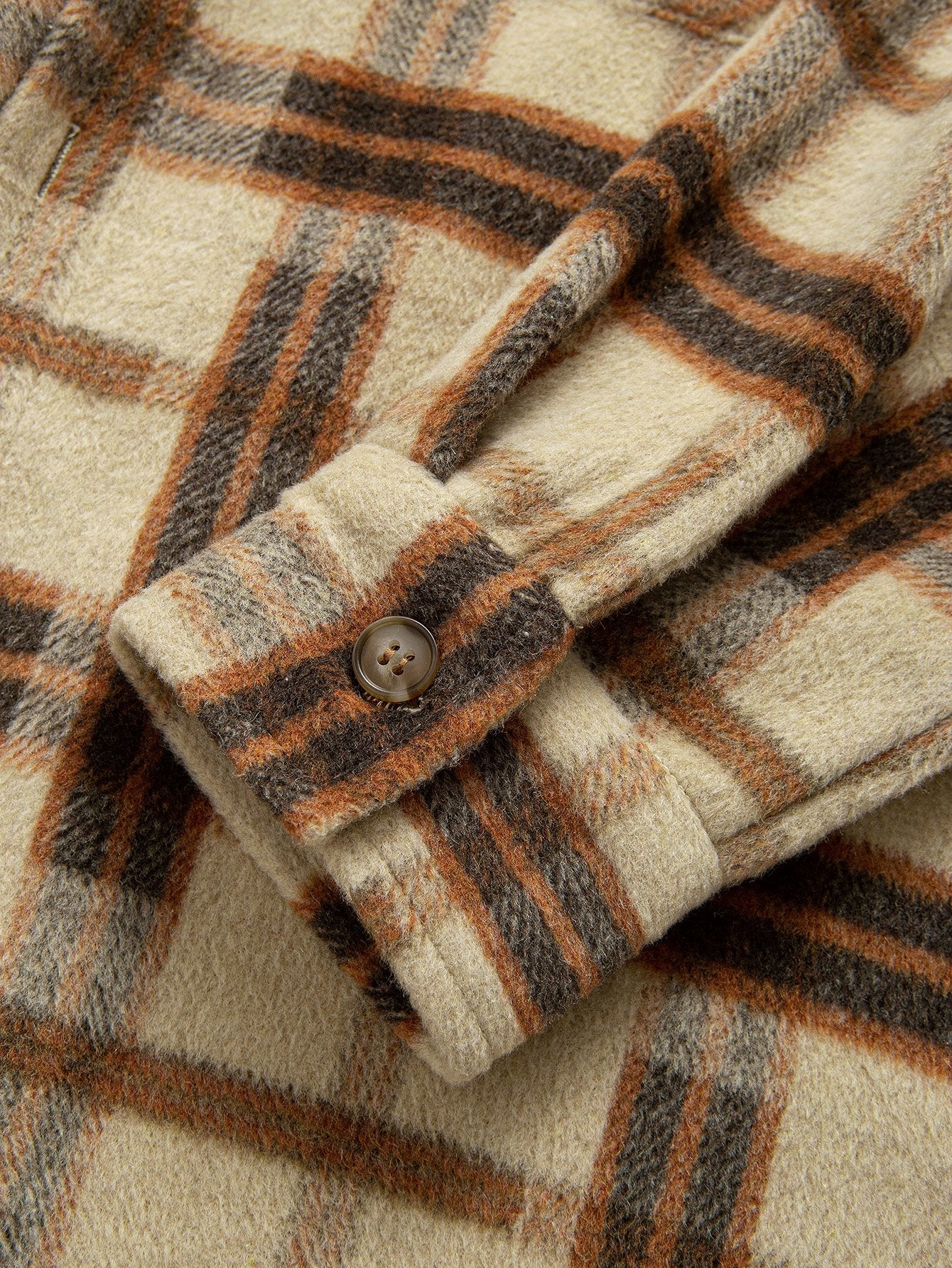 Relaxed Fit Schweres Flanell Karo Kapuzenhemd - Image 14