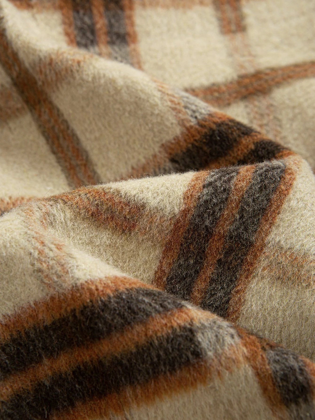 Relaxed Fit Schweres Flanell Karo Kapuzenhemd - Image 15