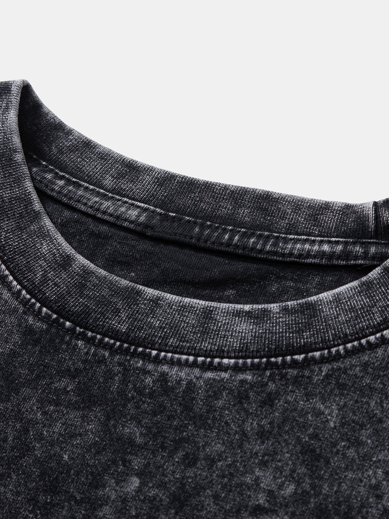 Relax Fit Long Sleeve Washed Distressed T-Shirt - Image 11