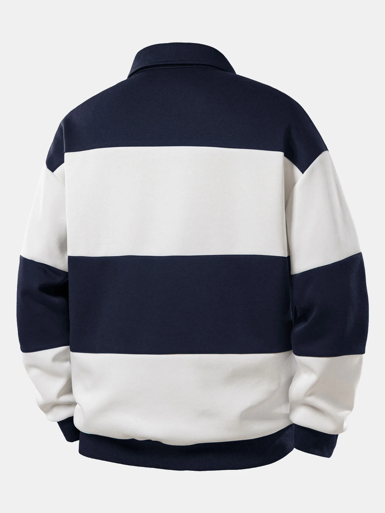 Relax Fit Los Angeles Print Farbe Block Poloshirts Sweatshirt - Image 4