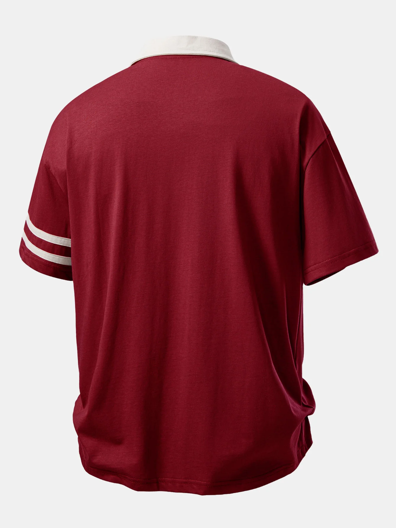 Relax Fit Milano Print Contrast Collar Polo Shirt - Image 8