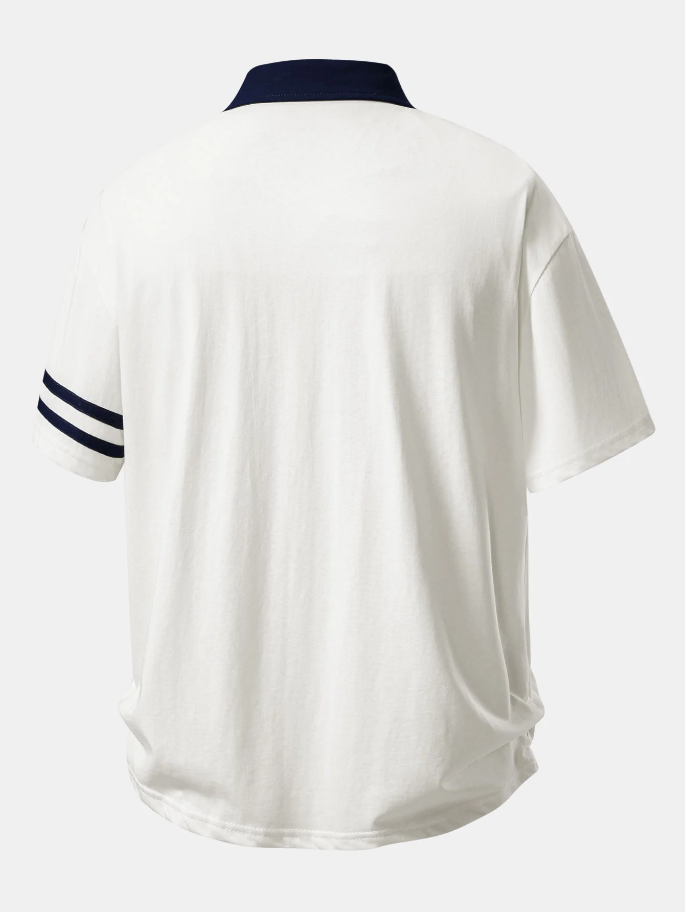 Relax Fit Milano Print Contrast Collar Polo Shirt - Image 12
