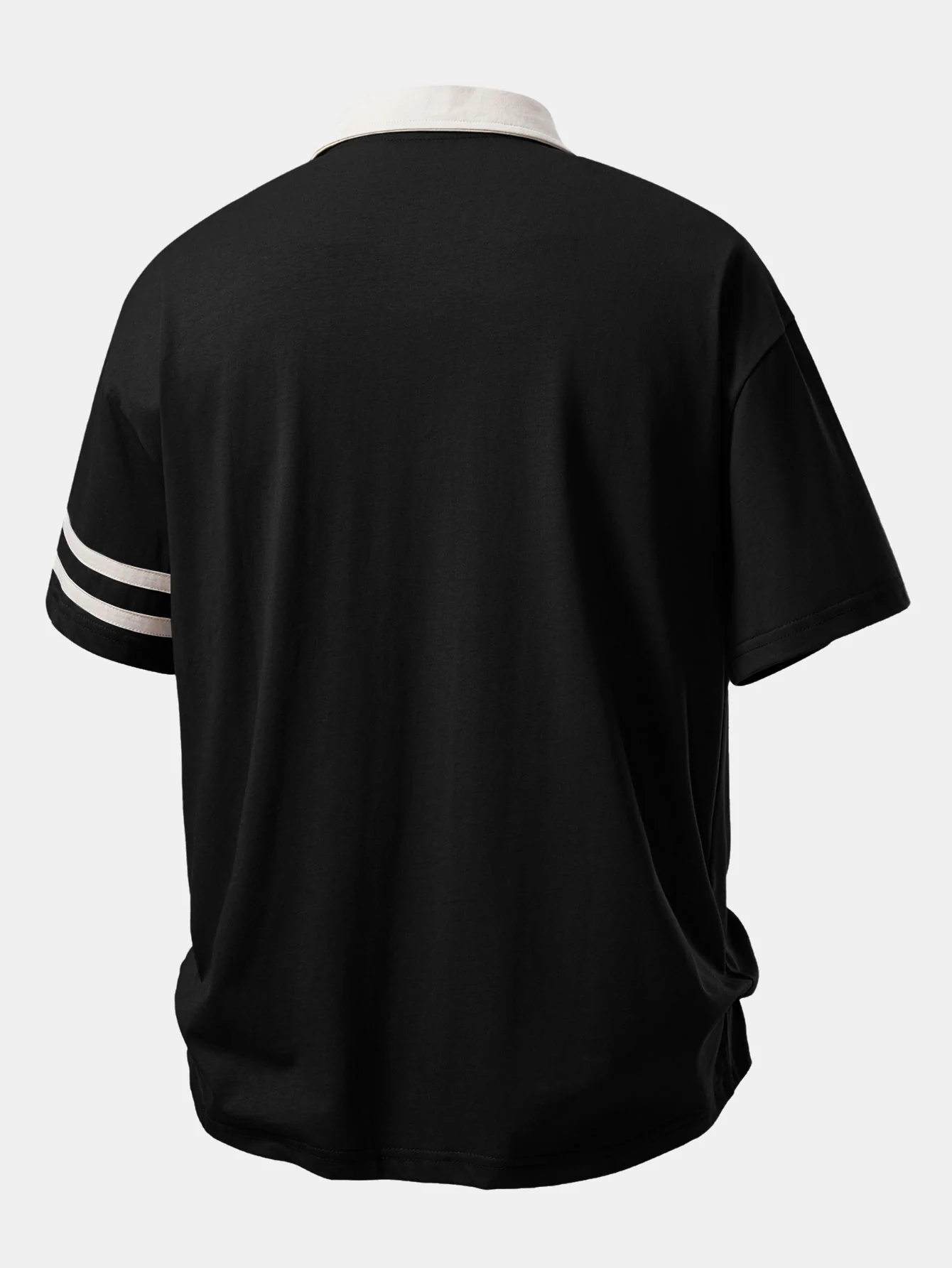 Relax Fit Milano Print Contrast Collar Polo Shirt - Image 4