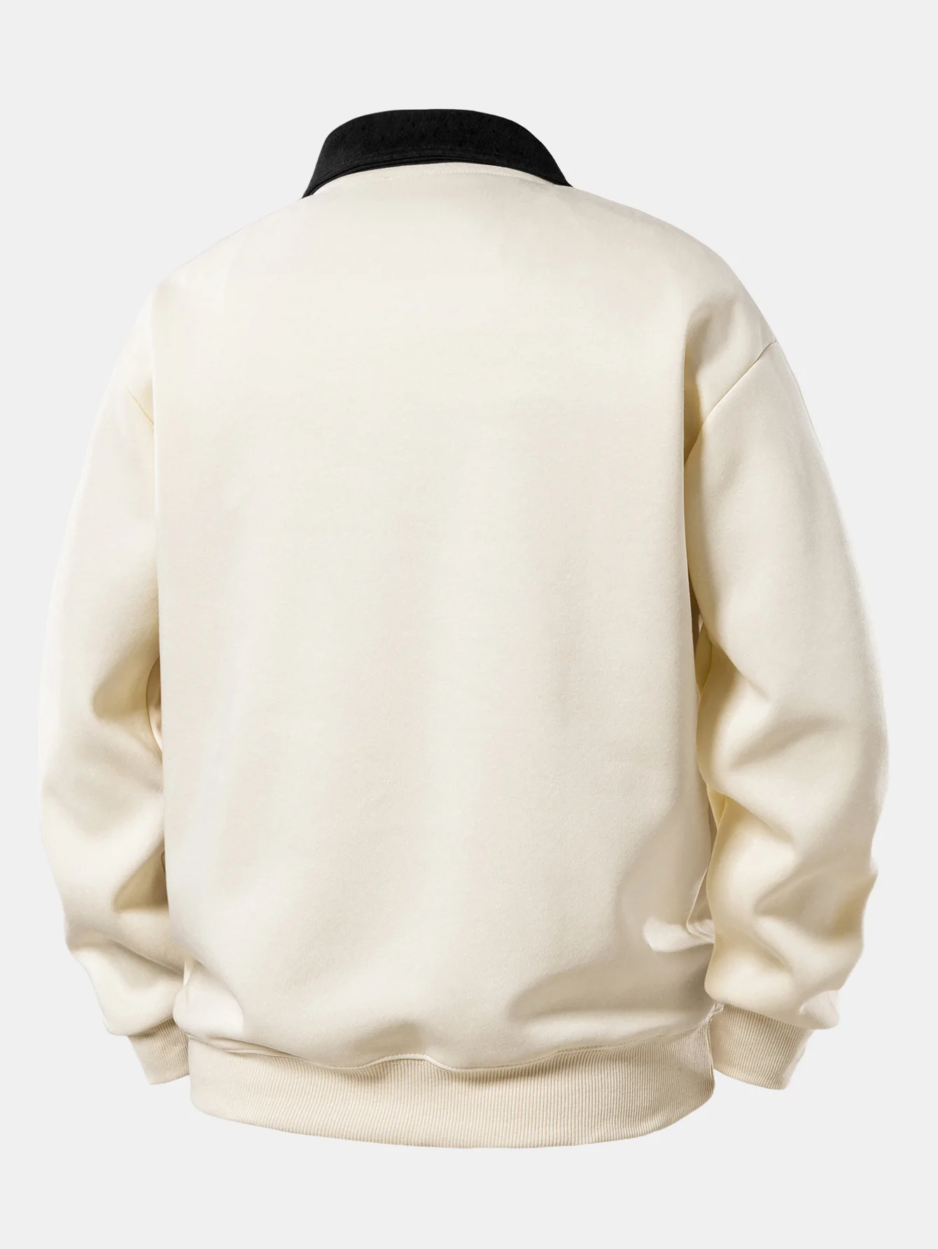 Relax Fit Paris Frankreich Print Kontrast Poloshirts Sweatshirt - Image 8
