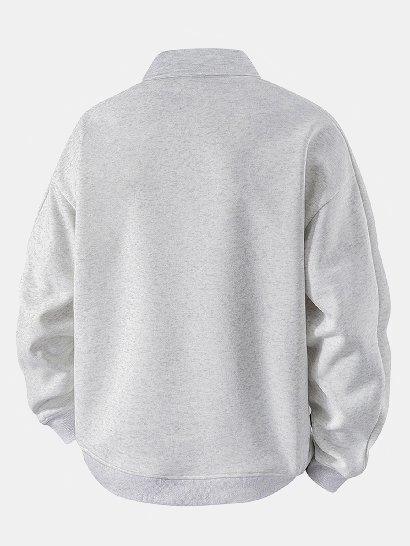 Sweatshirt mit Poloshirts-Kragen und Relaxed Fit - Image 6