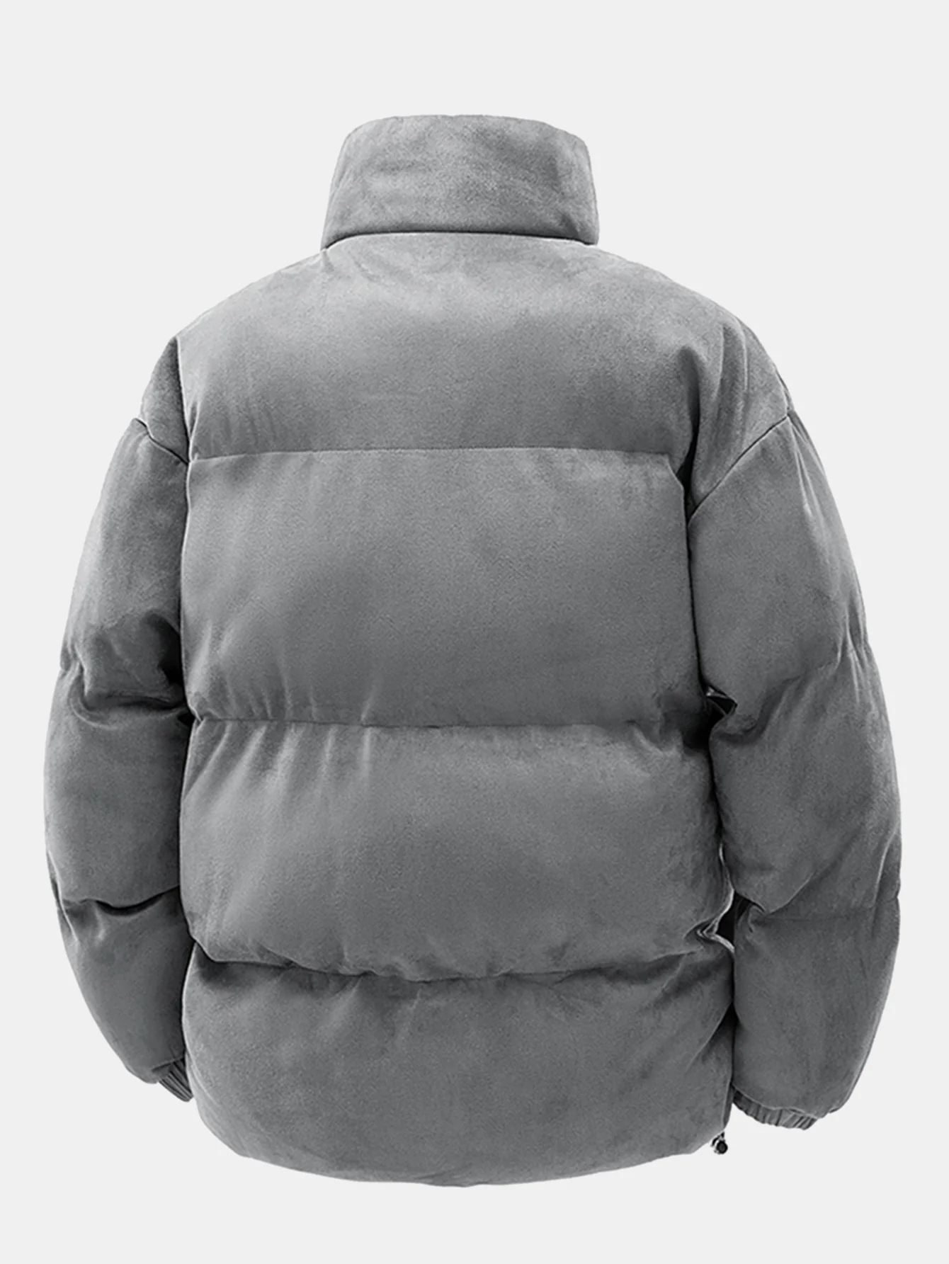 Suede Puffer Coat - Image 6