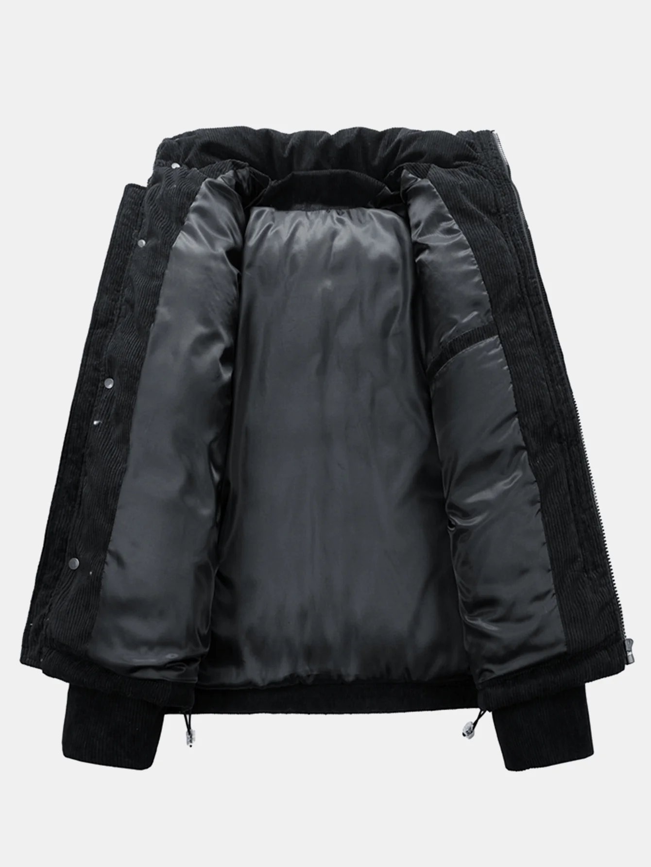 Suede Puffer Coat - Image 7