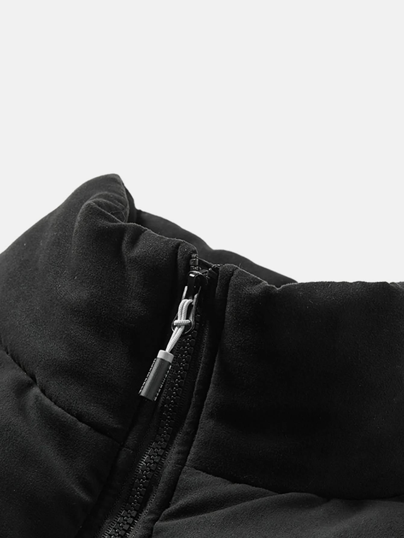 Suede Puffer Coat - Image 8