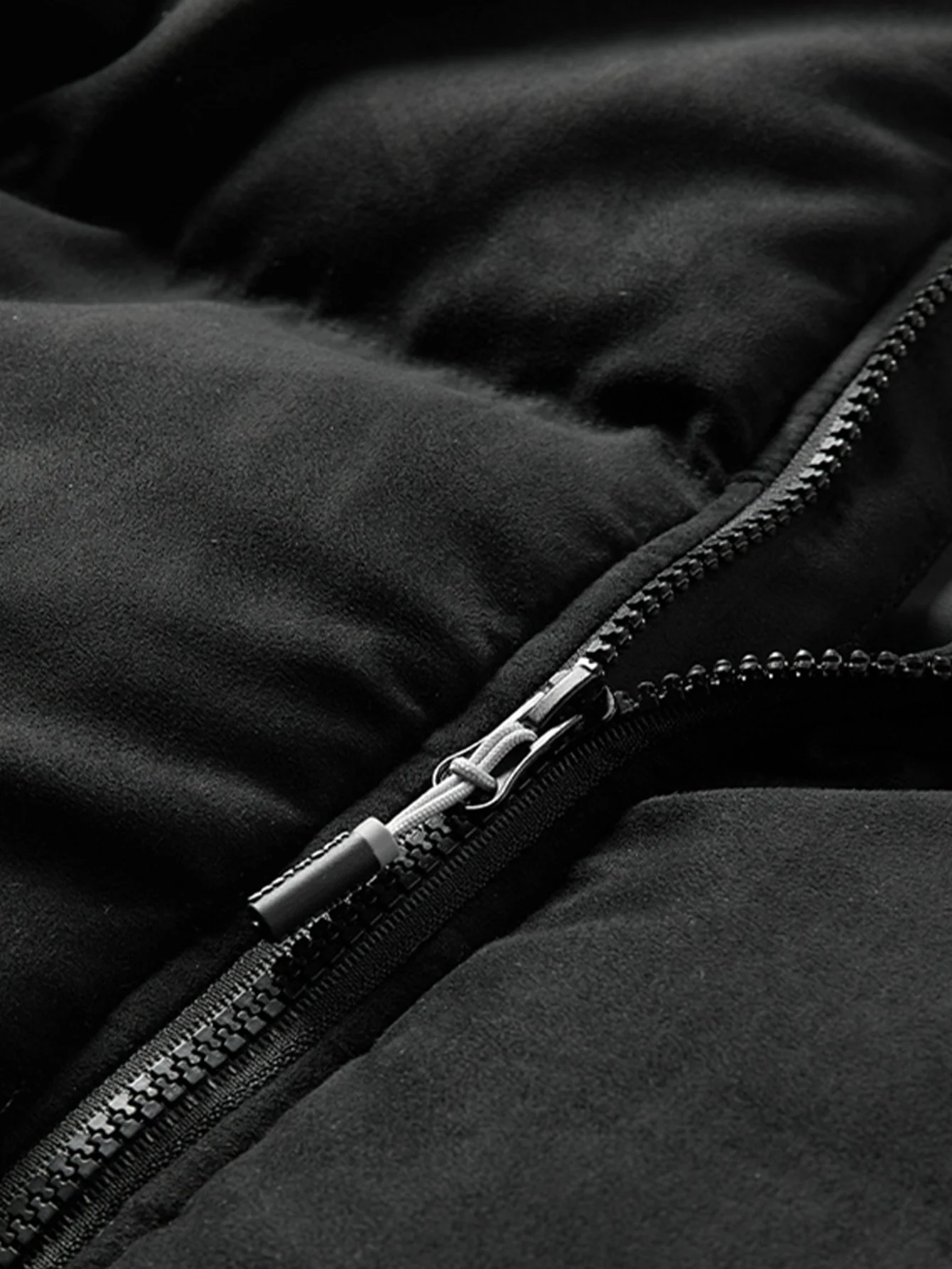 Suede Puffer Coat - Image 9