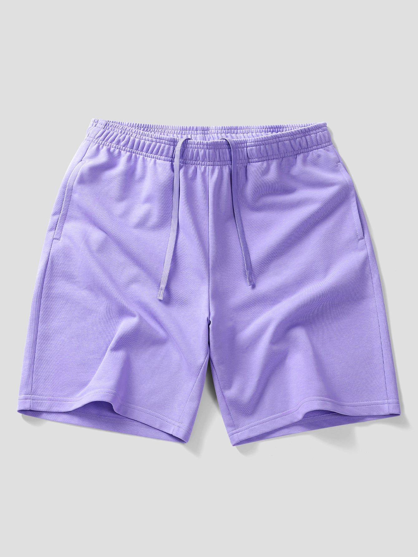 Relax Fit Purple Hat Ghost Print Cotton T-Shirt & Cotton Drawstring 7" Shorts - Image 6