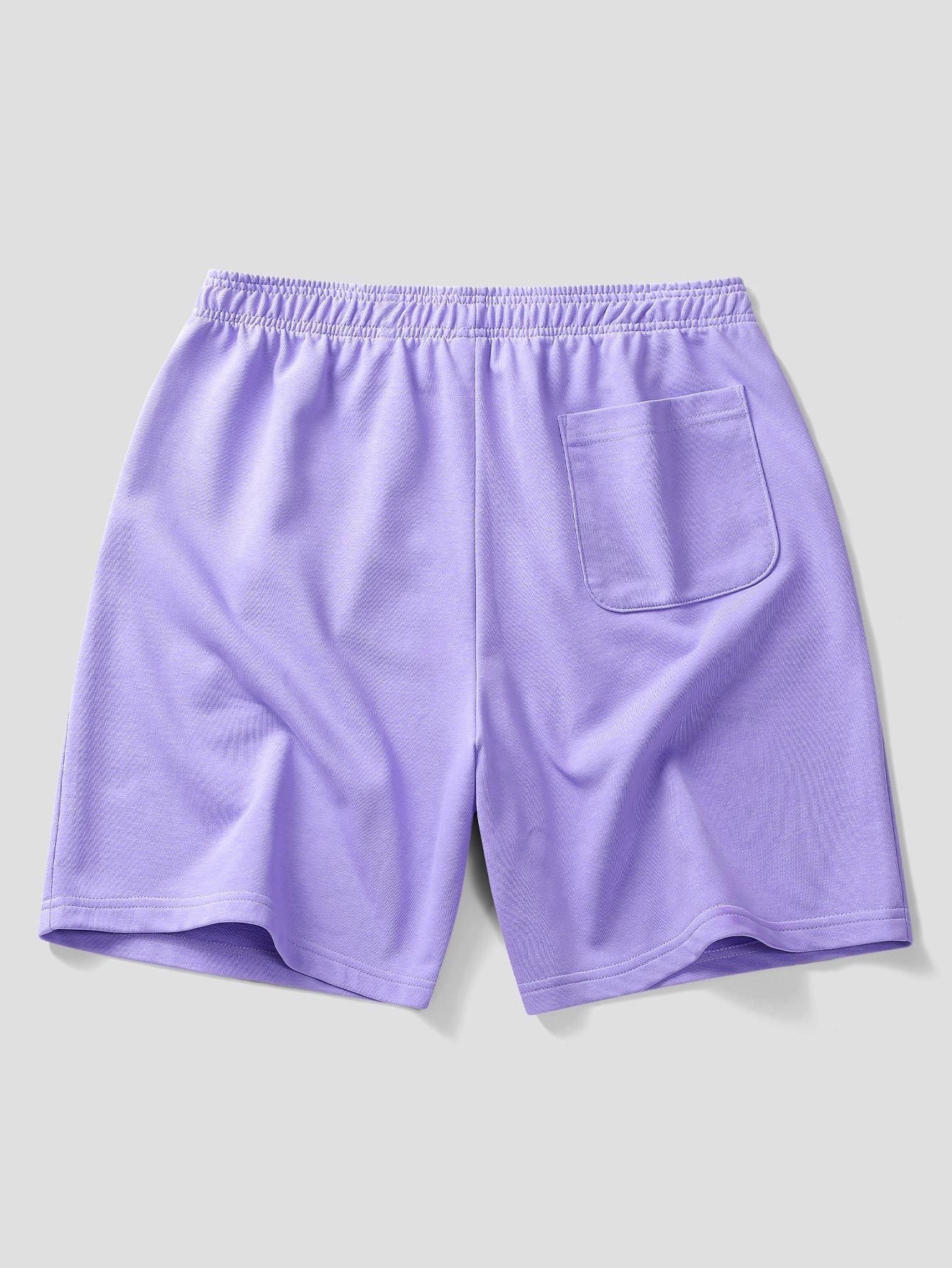 Relax Fit Purple Hat Ghost Print Cotton T-Shirt & Cotton Drawstring 7" Shorts - Image 7