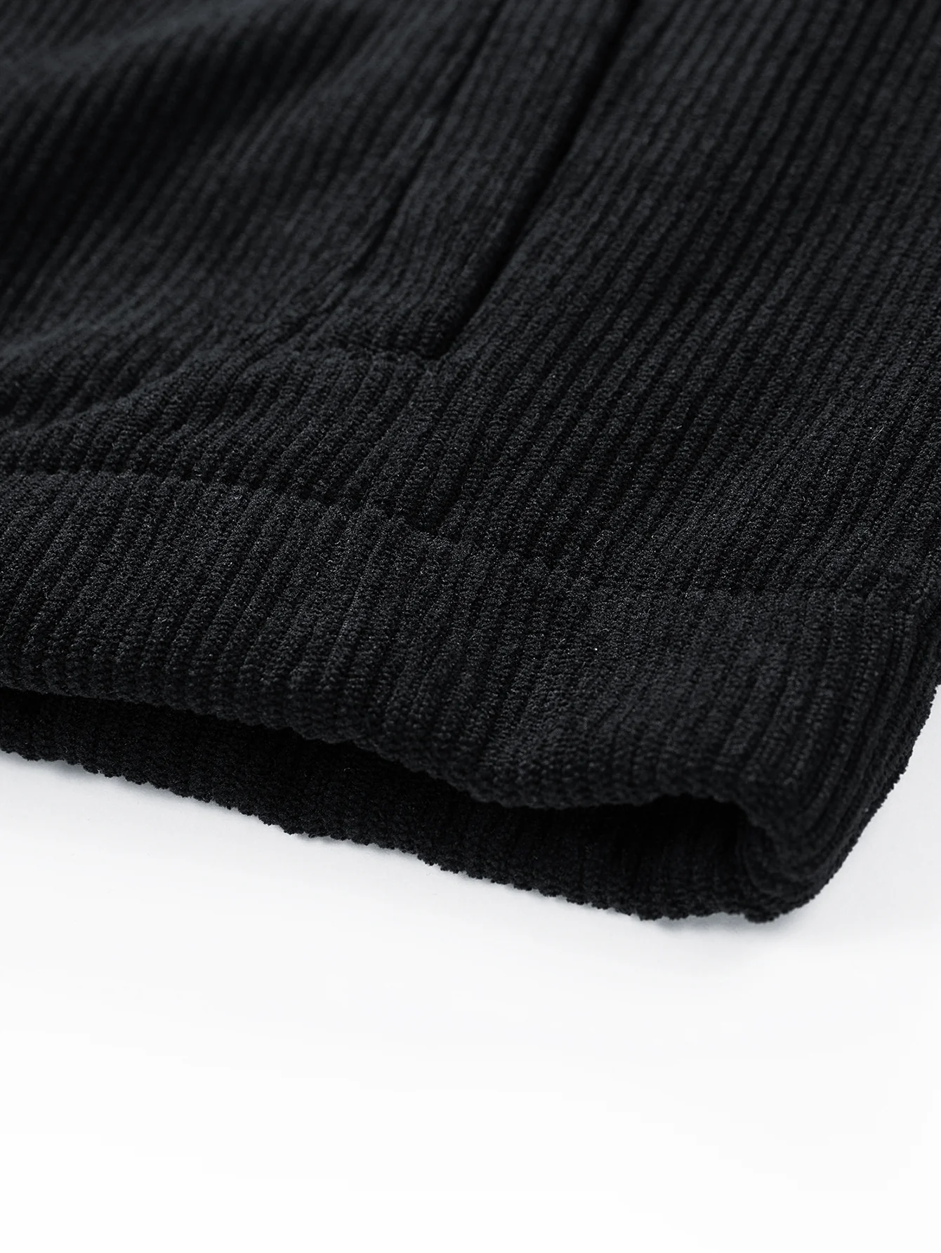 Relax Fit Corduroy Half-Zip Hooded Pullover - Image 8