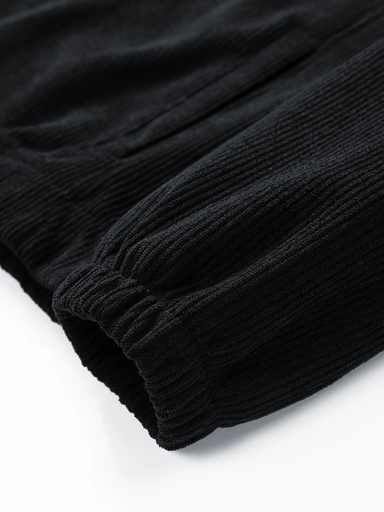 Relax Fit Corduroy Half-Zip Hooded Pullover - Image 9