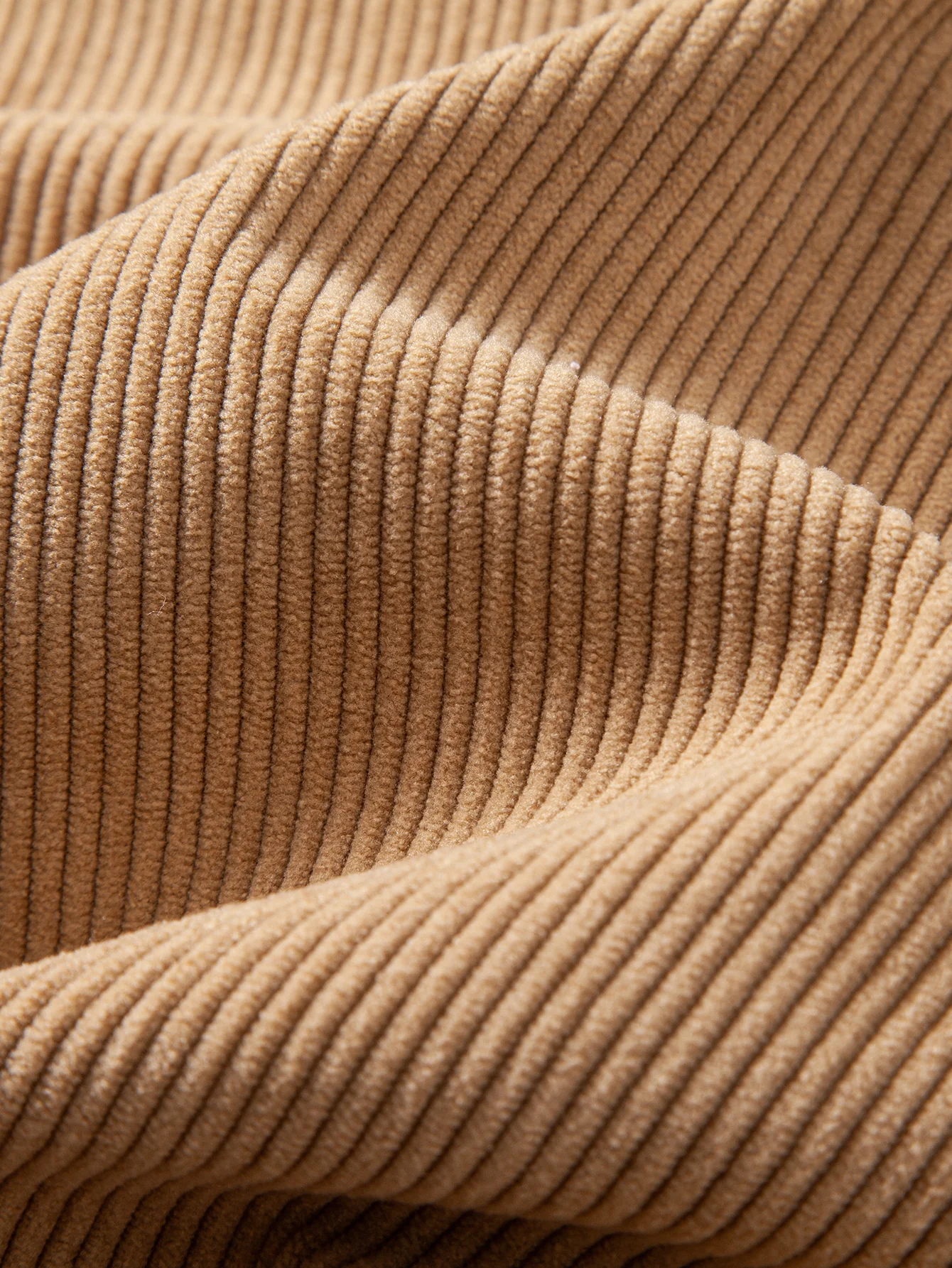 Relax Fit Corduroy Half-Zip Hooded Pullover - Image 11