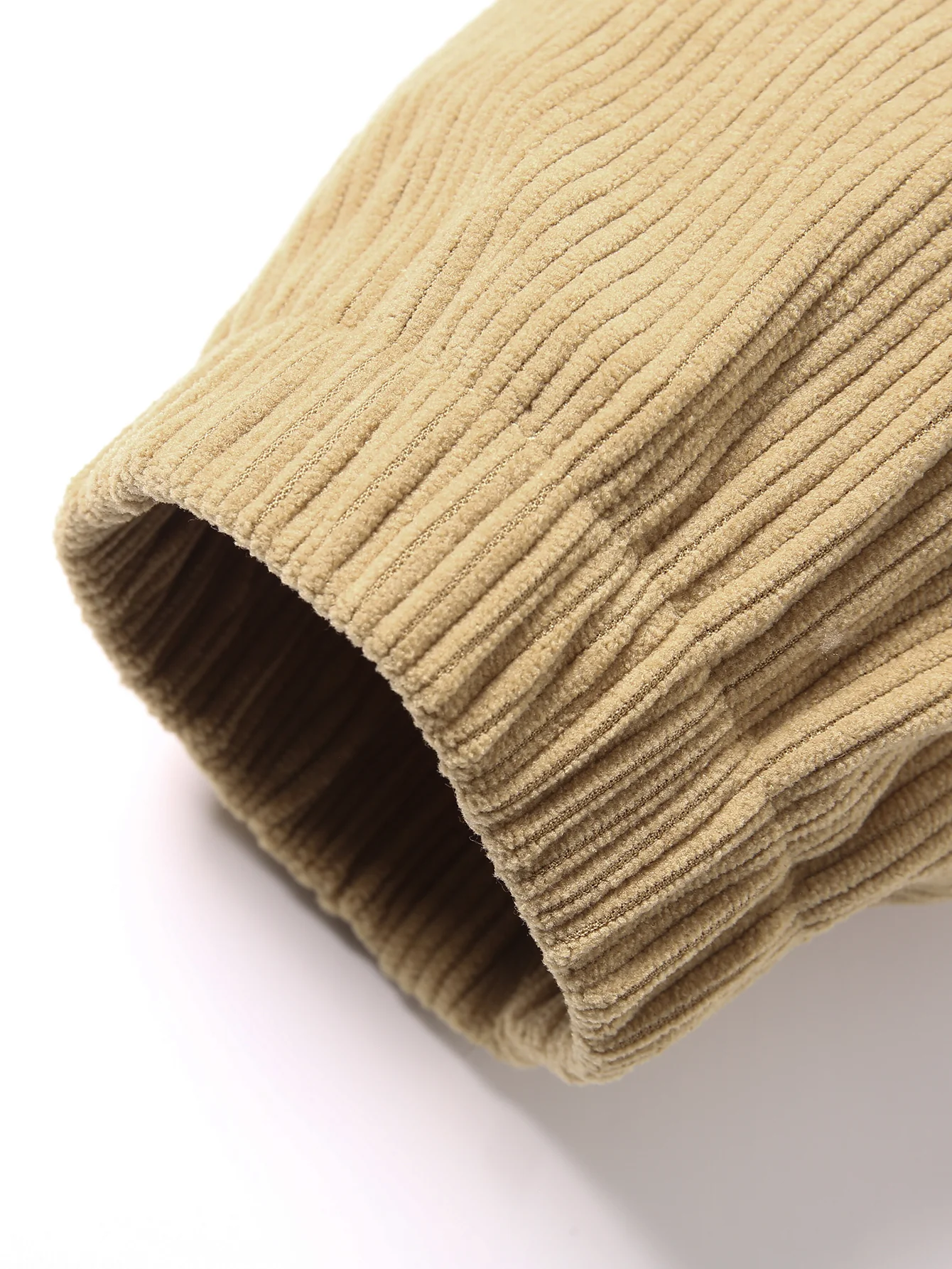 Relax Fit Quarter-Zip Corduroy Hoodie - Image 8