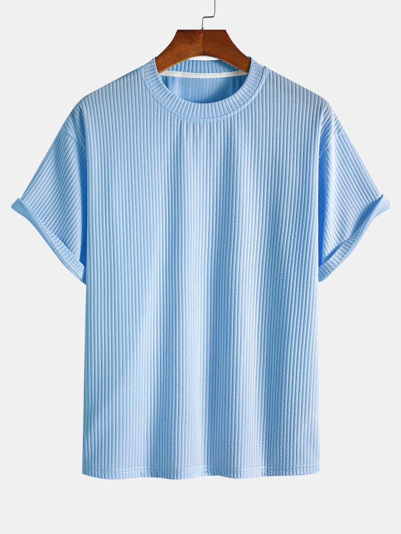Relaxed Fit Ripp-T-Shirt & Ripp-Shorts mit Kordelzug - Image 7