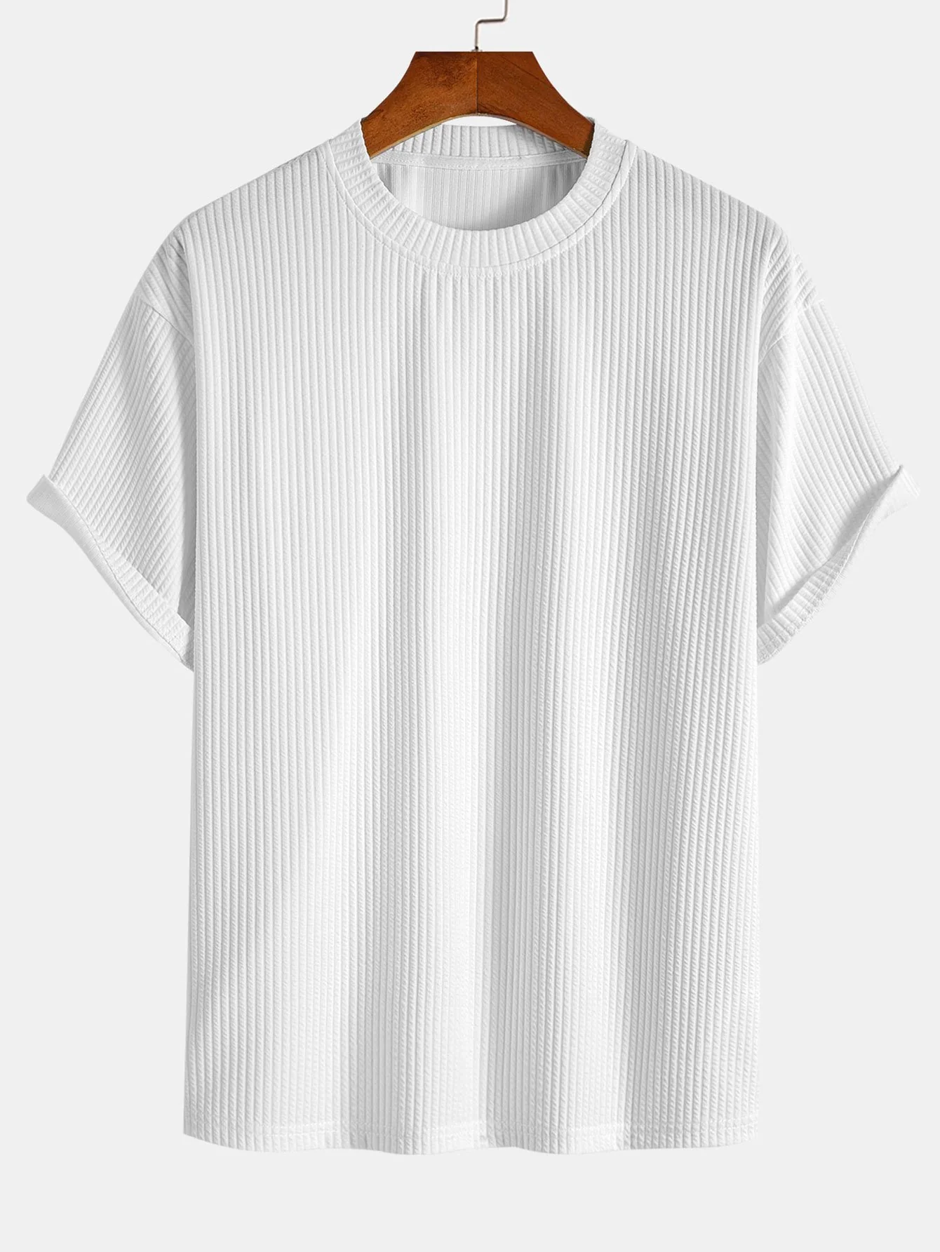 Relaxed Fit Ripp-T-Shirt & Ripp-Shorts mit Kordelzug - Image 9