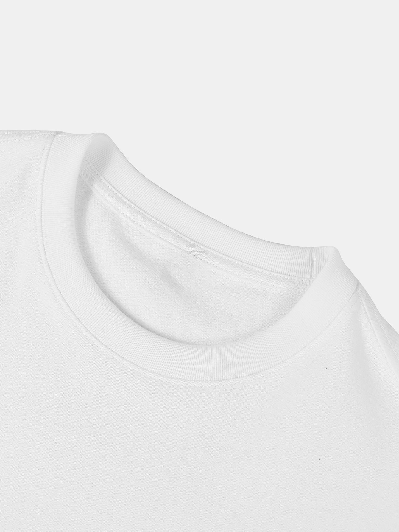 Entspannt sitzendes, einfarbiges Baumwoll-T-Shirt mit überschnittenen Schultern und ärmellos - Image 17