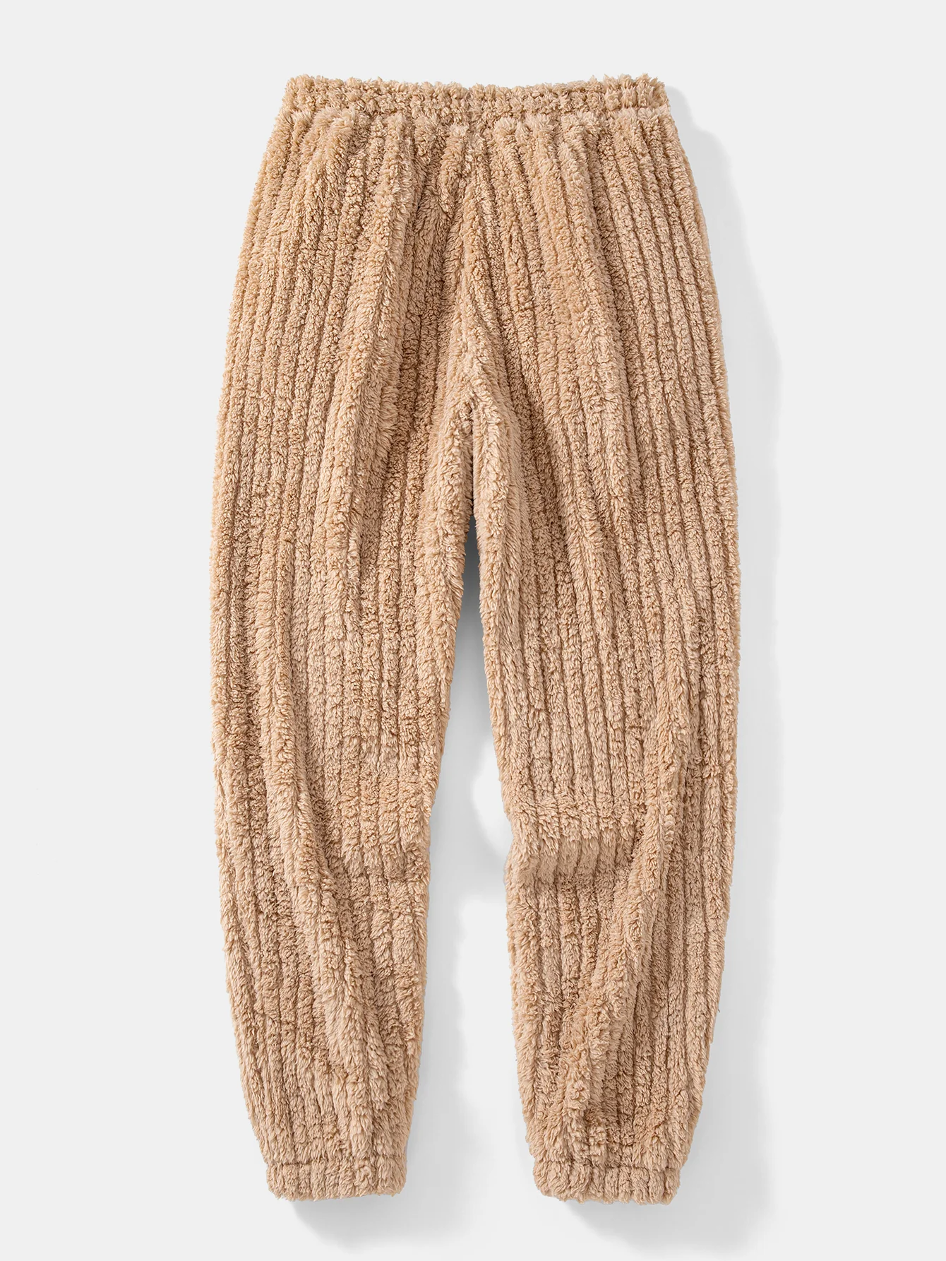 Relax Fit Stripe Kangaroo Pocket Teddy Hoodie & Jogger Pants - Image 8