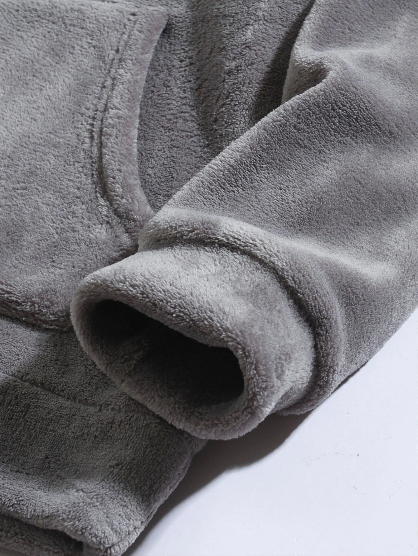 Entspannte Passform Teddy-Fleece-Hoodie mit Ohren - Image 13