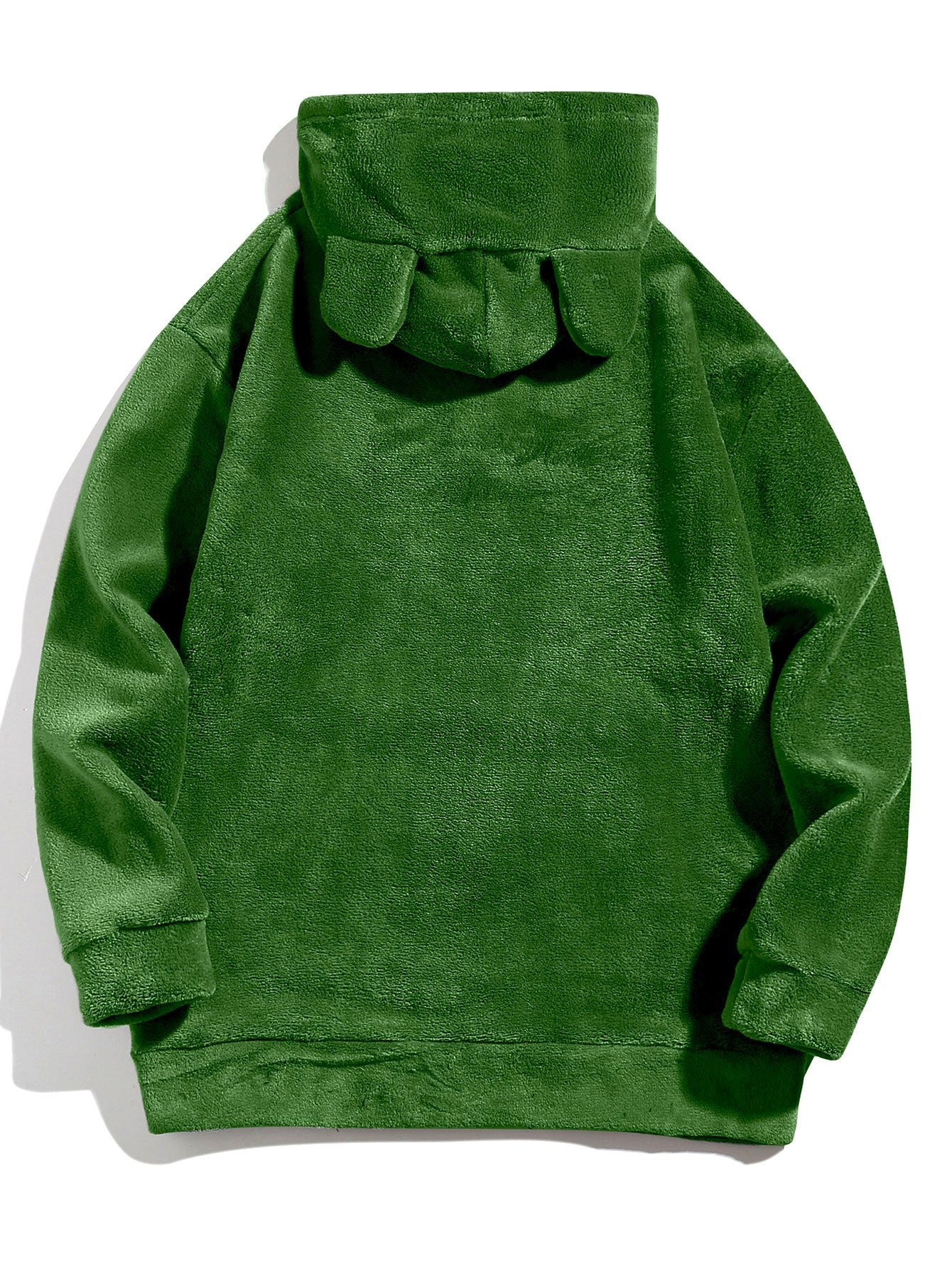 Entspannte Passform Teddy-Fleece-Hoodie mit Ohren - Image 8