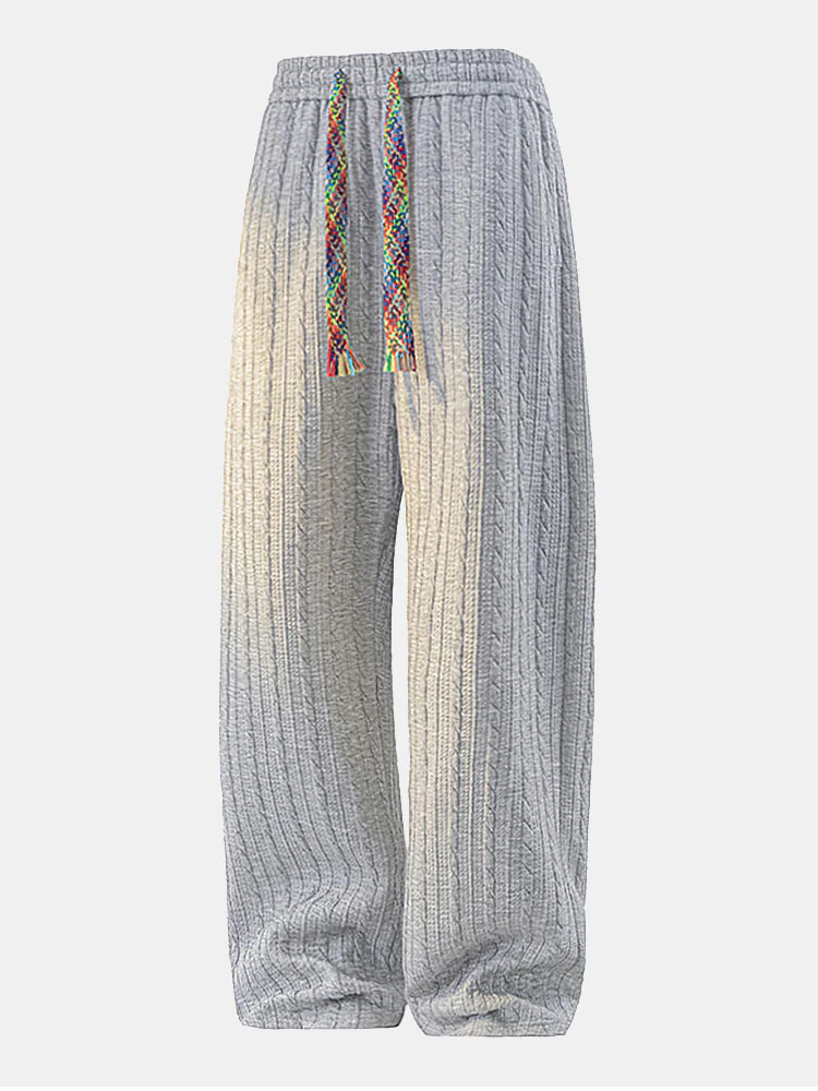Twisted Jacquard Straight Leg Pants - Image 3