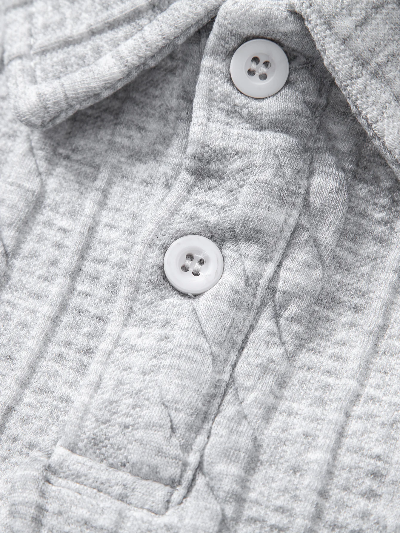 Relax Fit Twisted Jacquard Polo Sweatshirt - Image 11