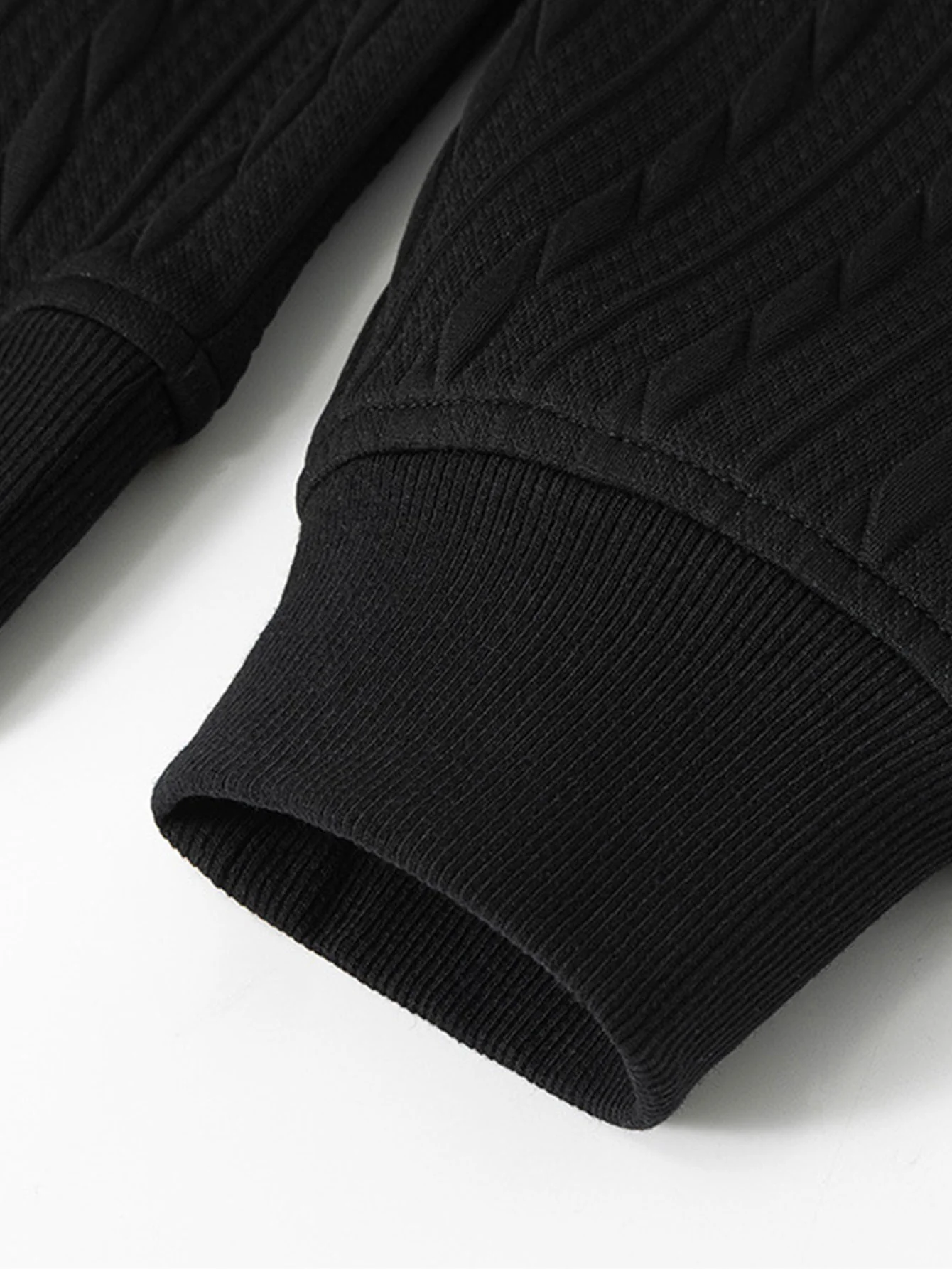 Relax Fit Twisted Jacquard Polo Sweatshirt - Image 8
