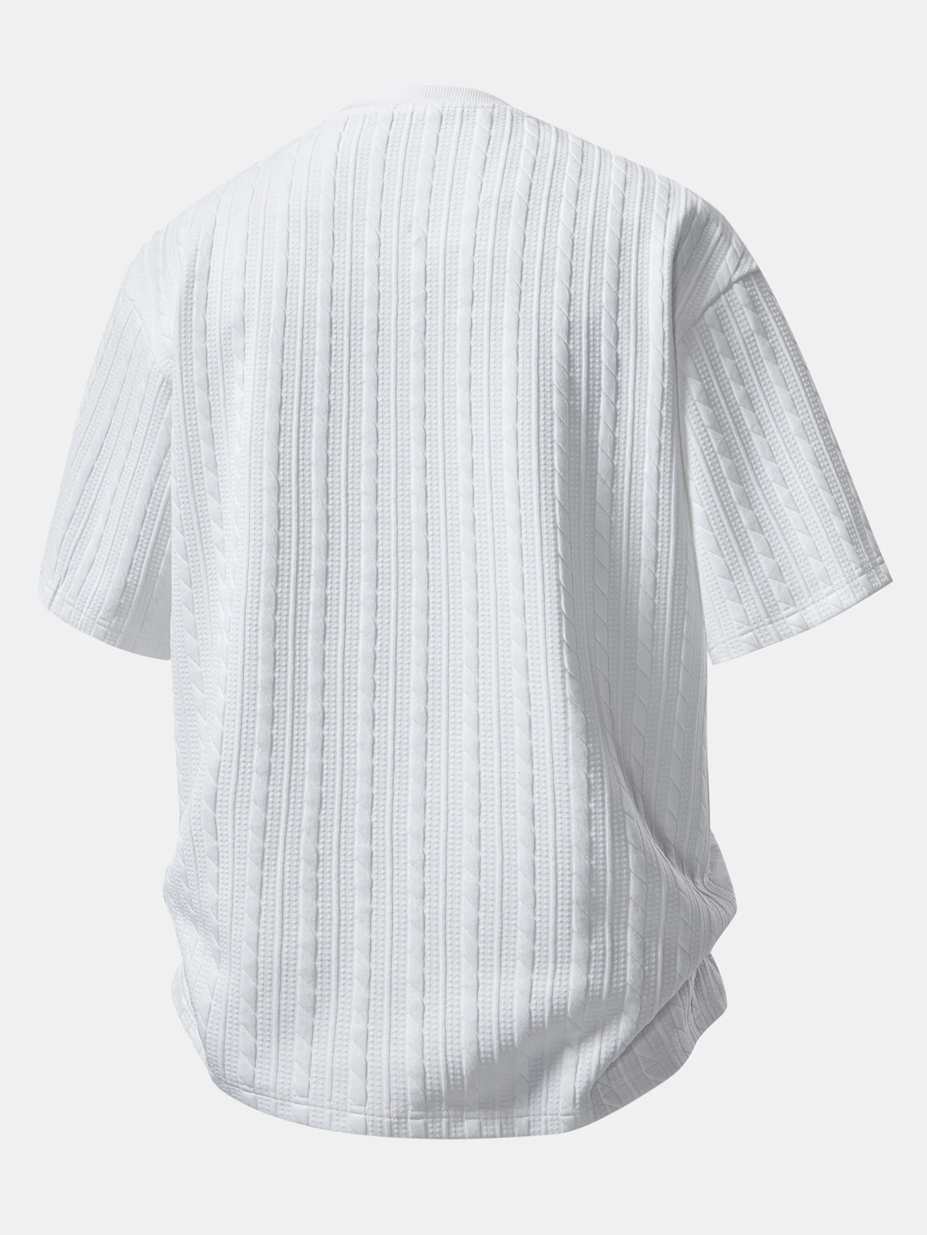 Relax Fit Twisted Jacquard T-Shirt & 7″ Shorts Set - Image 4