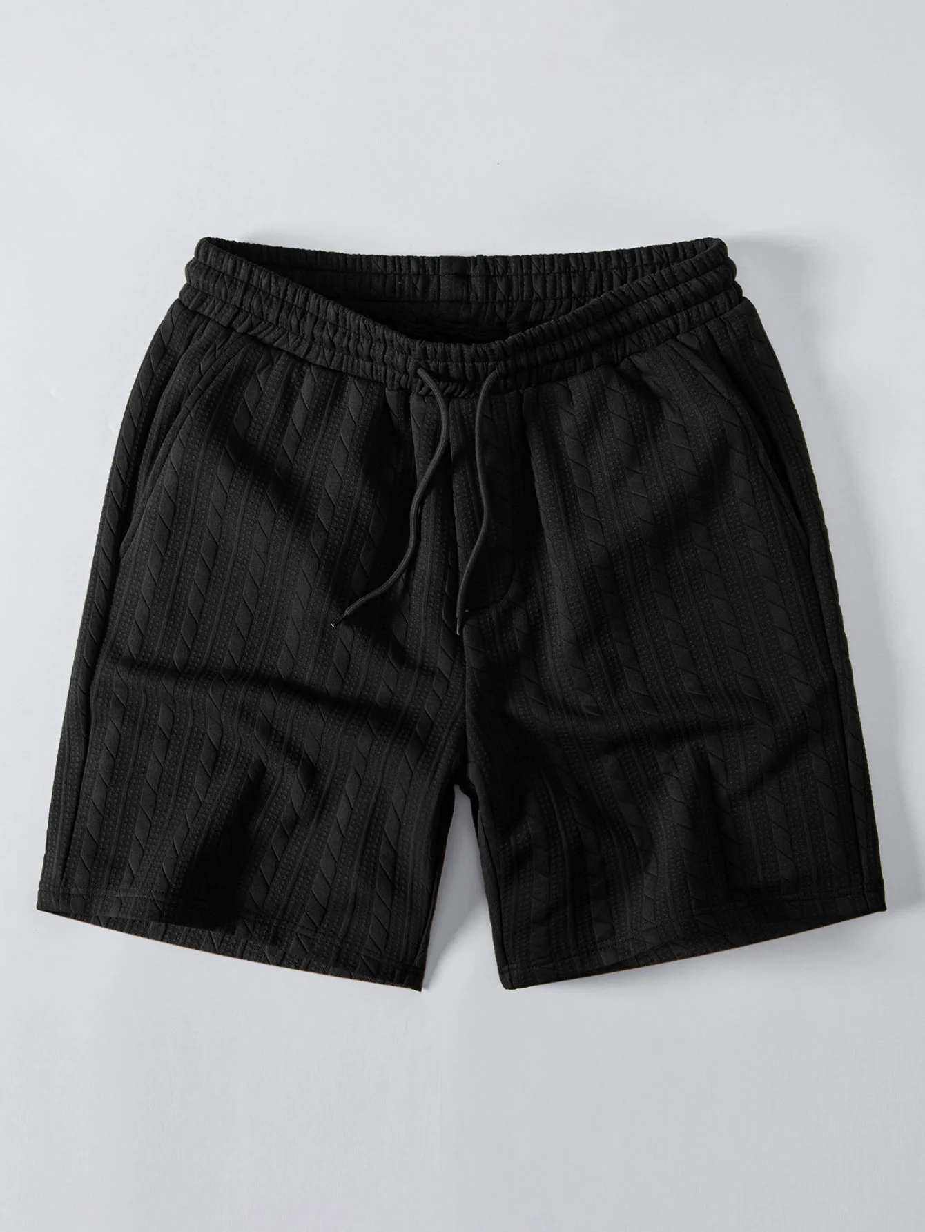 Relax Fit Twisted Jacquard T-Shirt & 7″ Shorts Set - Image 9
