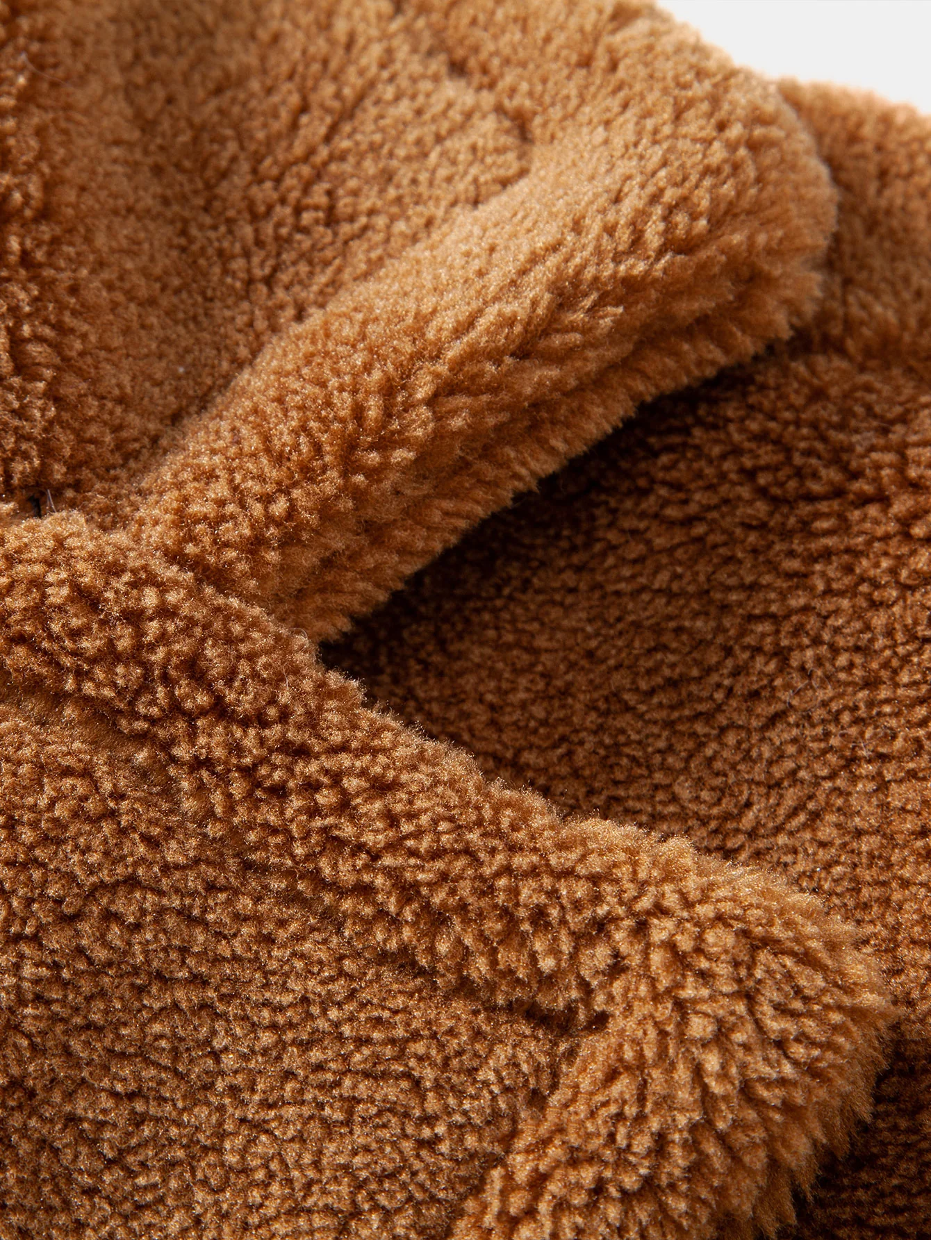 Relax Fit Warm Teddy Fleece Long Coat - Image 5