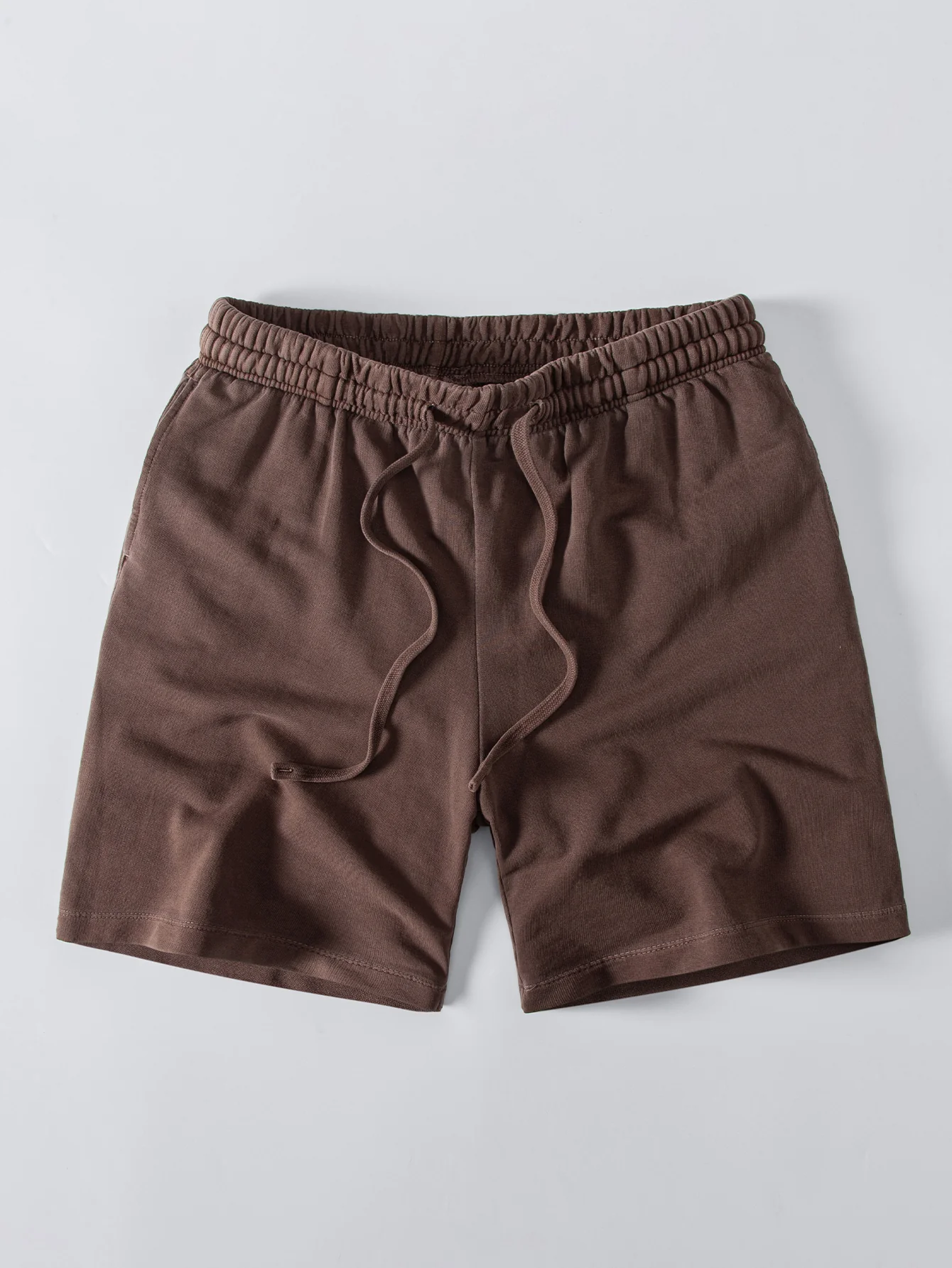 Relax Fit Heavyweight Washed Drop Shoulder T-Shirt & Washed Distressed Drawstring Shorts - Image 19