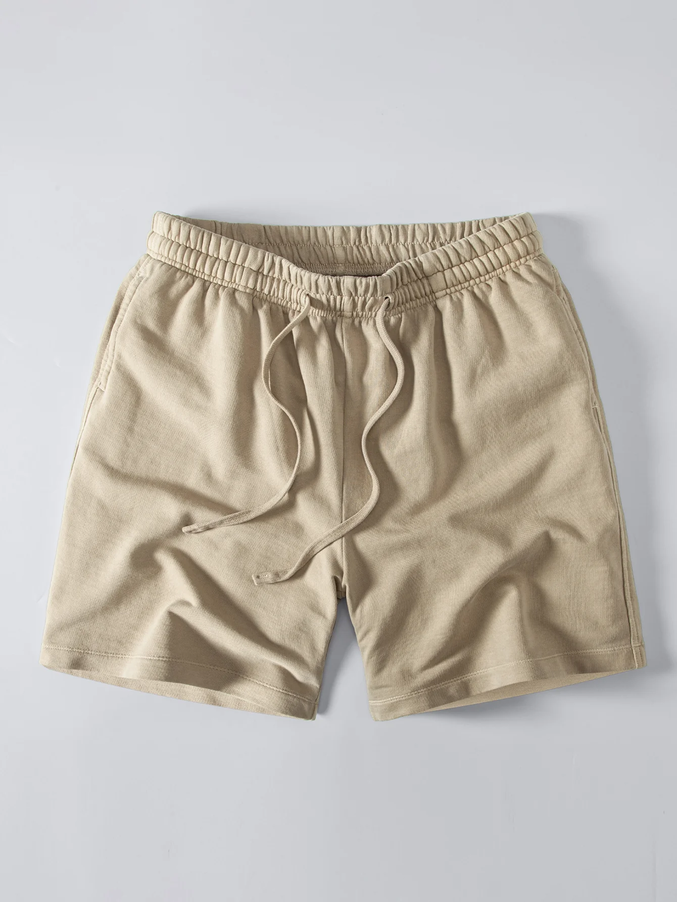 Relax Fit Heavyweight Washed Drop Shoulder T-Shirt & Washed Distressed Drawstring Shorts - Image 21