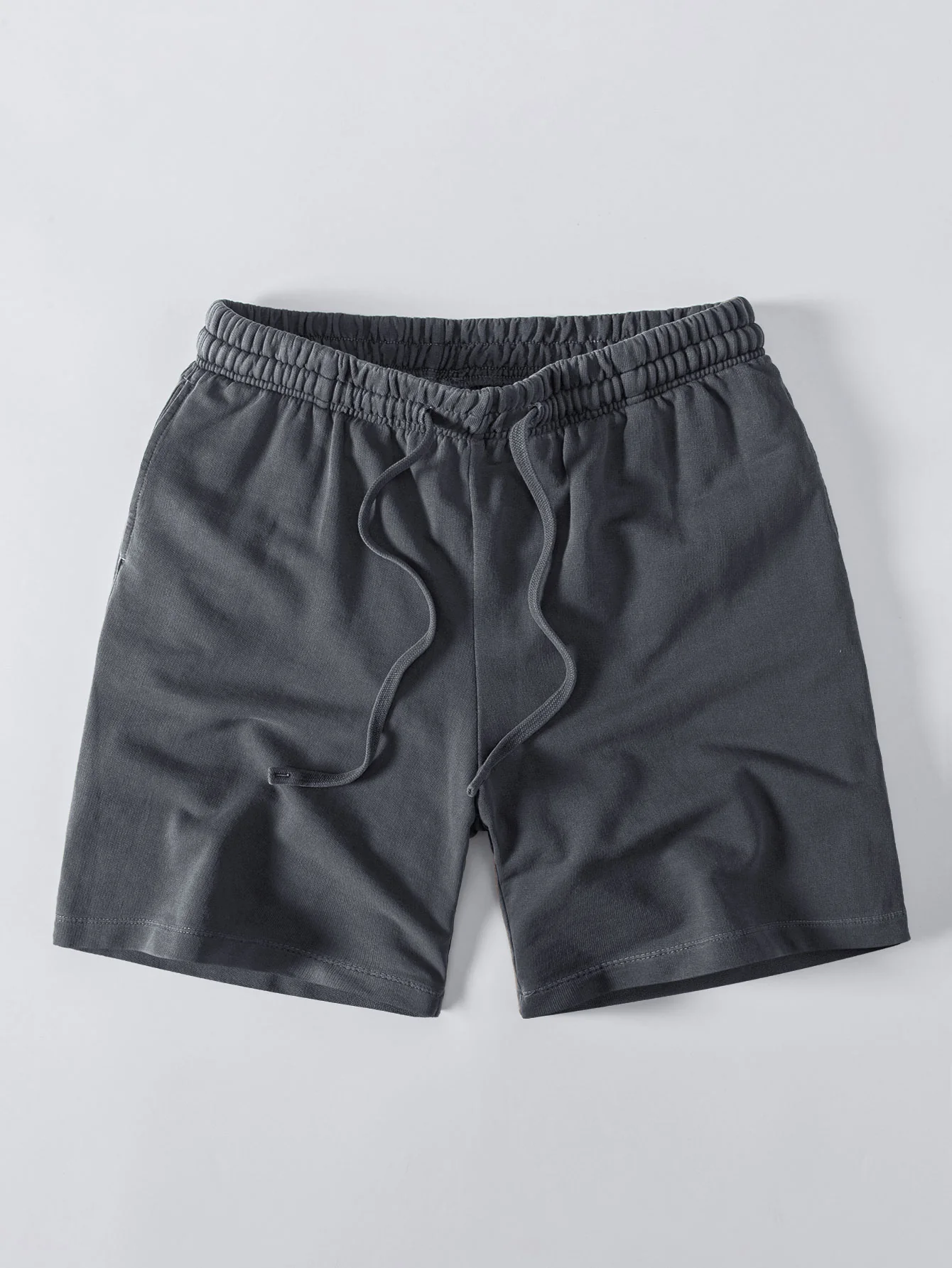 Relax Fit Heavyweight Washed Drop Shoulder T-Shirt & Washed Distressed Drawstring Shorts - Image 24