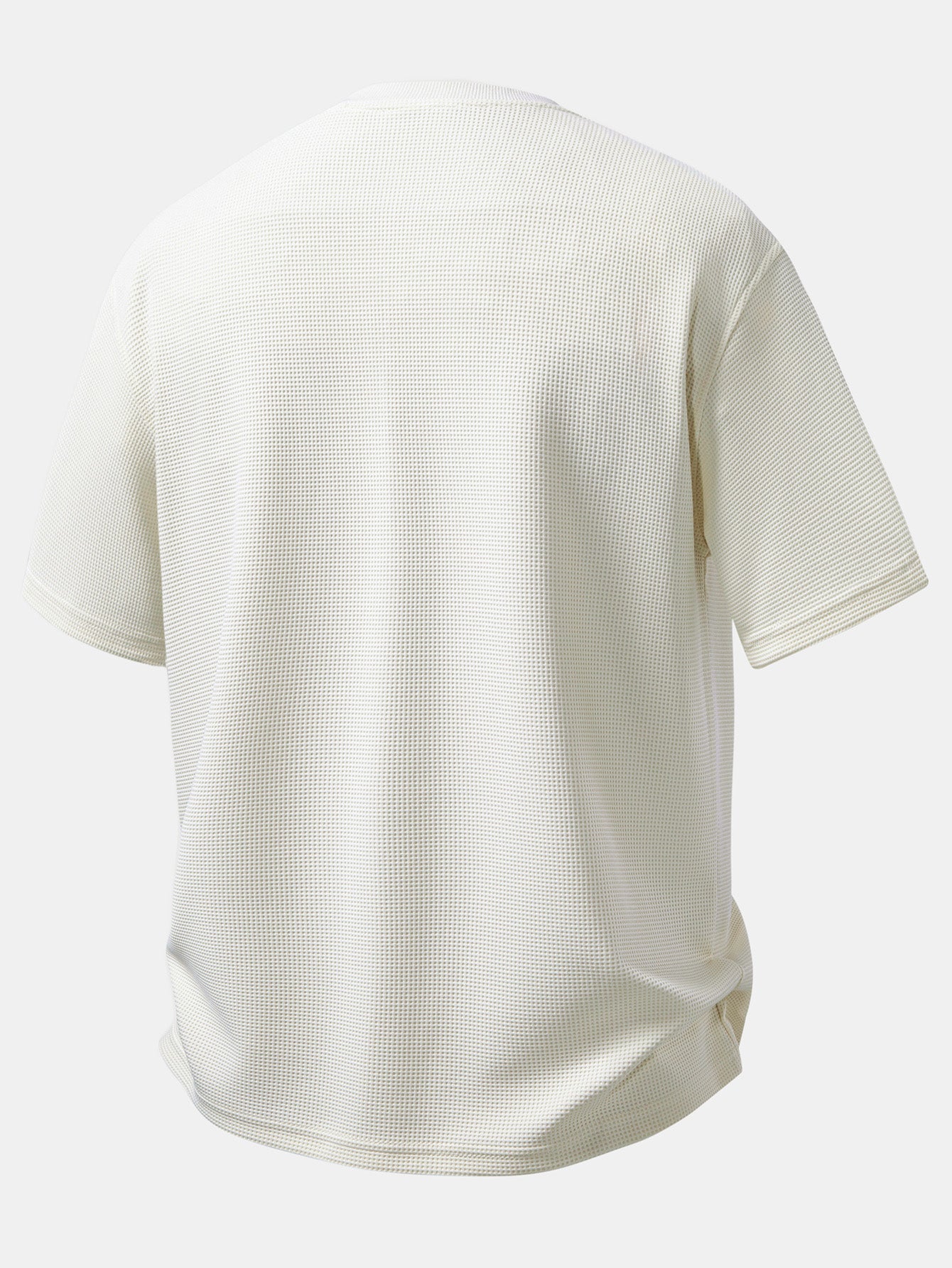 Relax Fit Zipper Waffle T-Shirt - Image 2