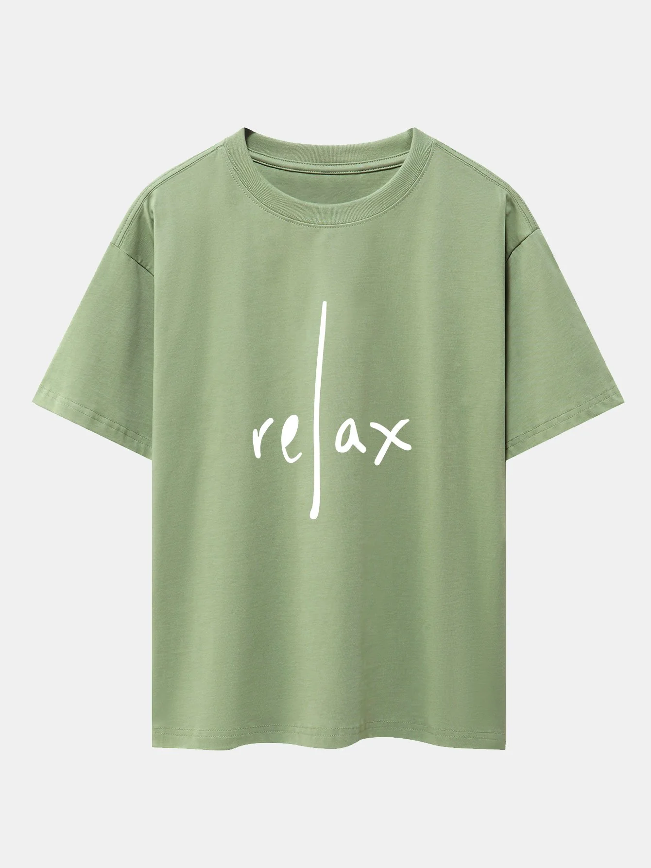 Relax Print Drop Shoulder Oversize T-Shirt - Image 12
