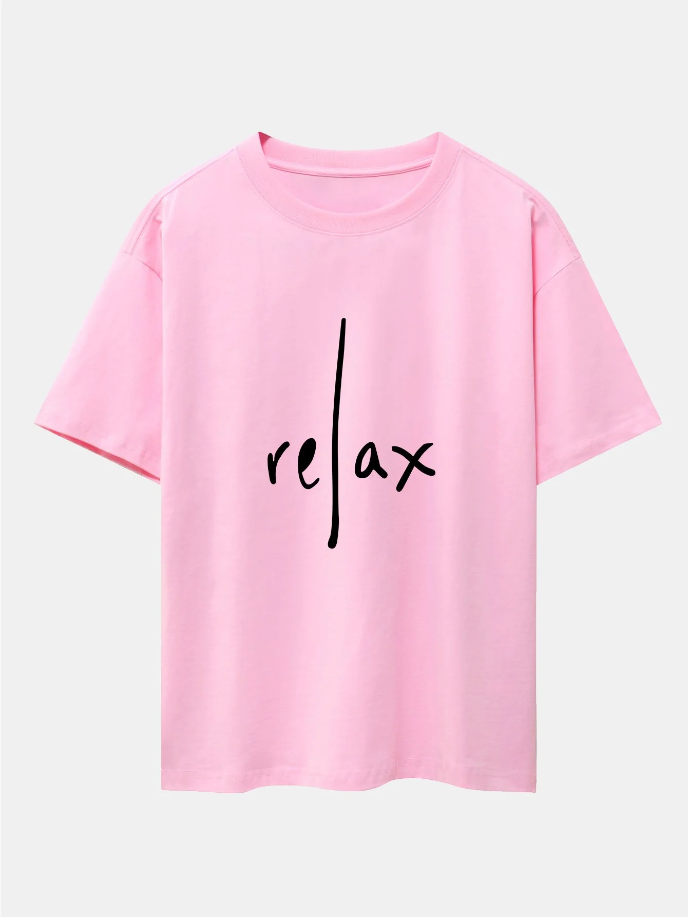 Relax Print Drop Shoulder Oversize T-Shirt - Image 4