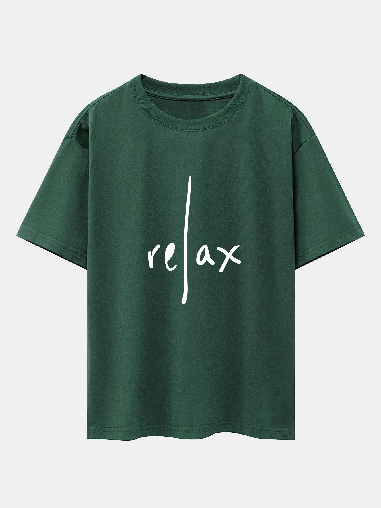 Relax Print Drop Shoulder Oversize T-Shirt - Image 6