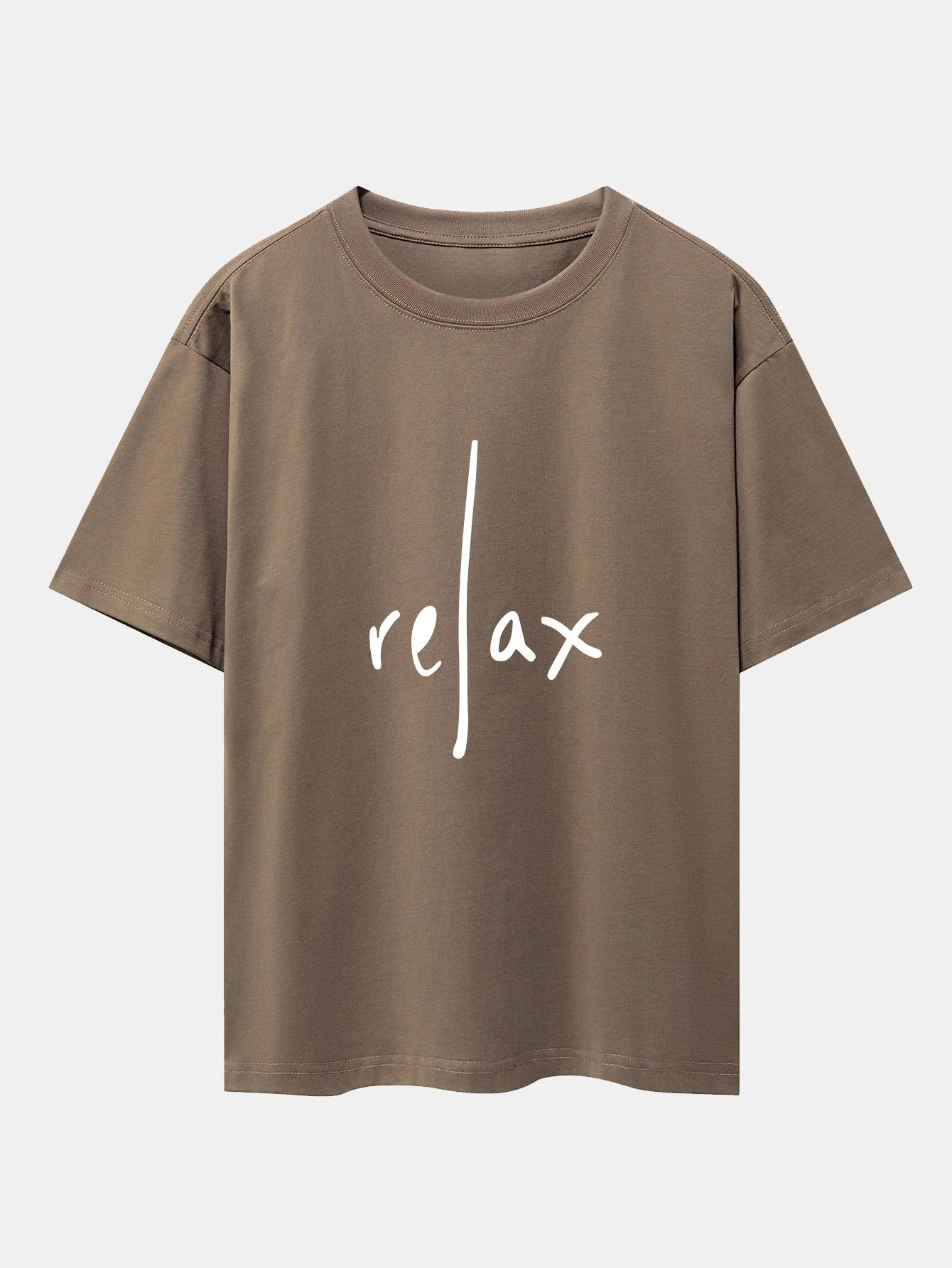Relax Print Drop Shoulder Oversize T-Shirt - Image 7